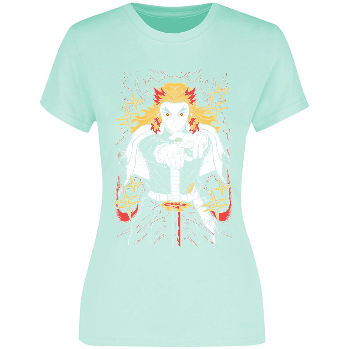 Blusa Demon Slayer Rengoku Blusa para Mujer 11