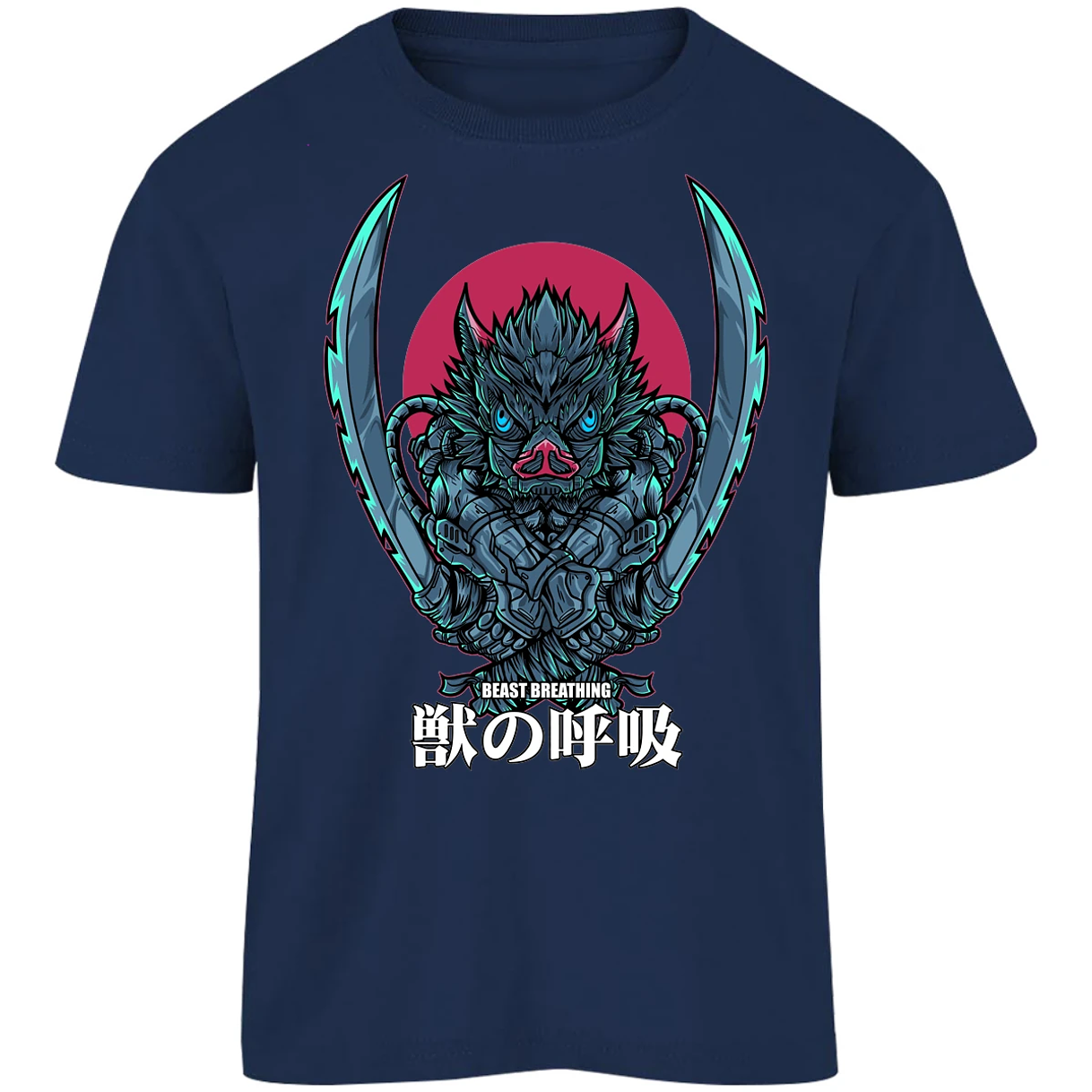 Playera Demon Slayer Inosuke Art Anime para Niño 8