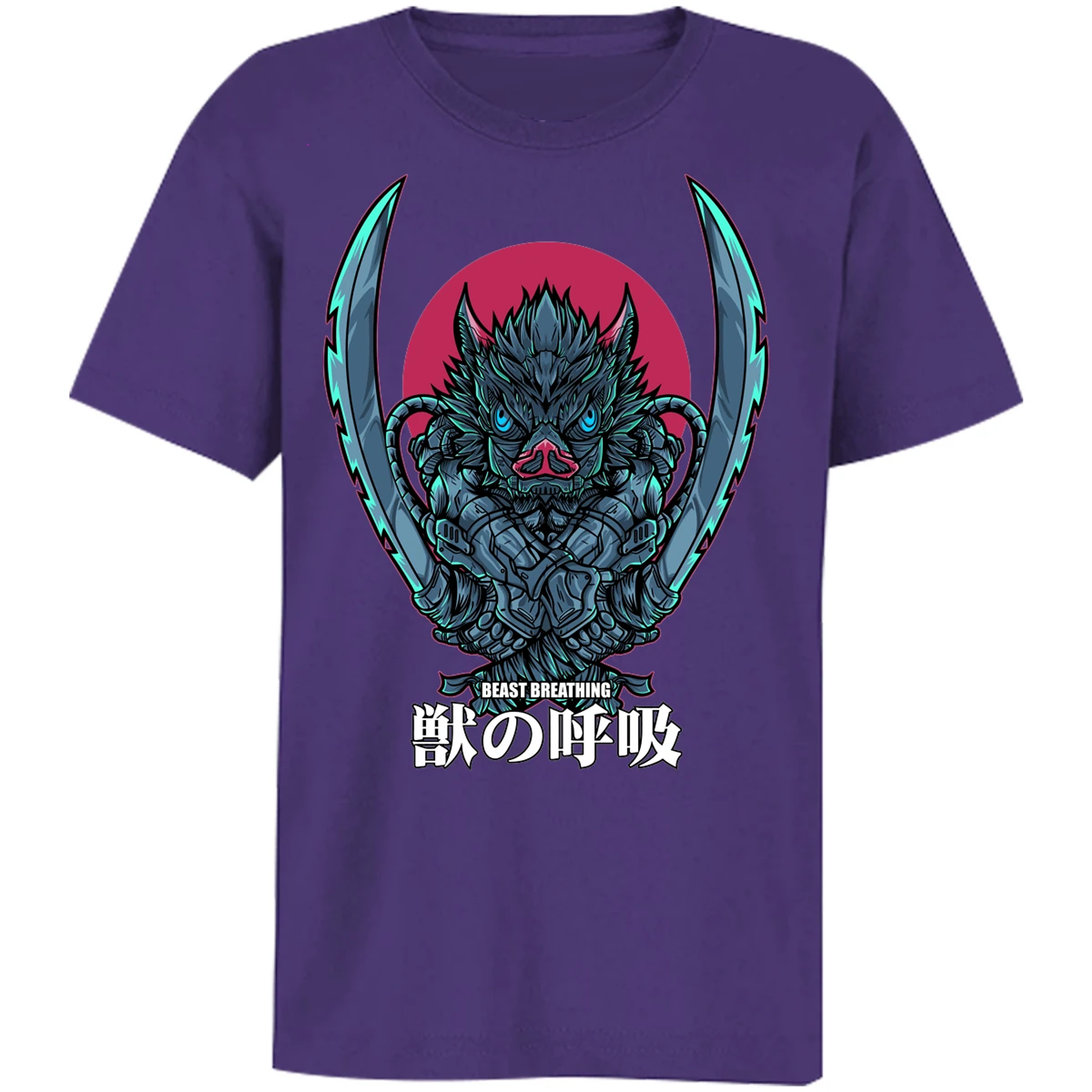 Playera Demon Slayer Inosuke Art Anime para Niño 7