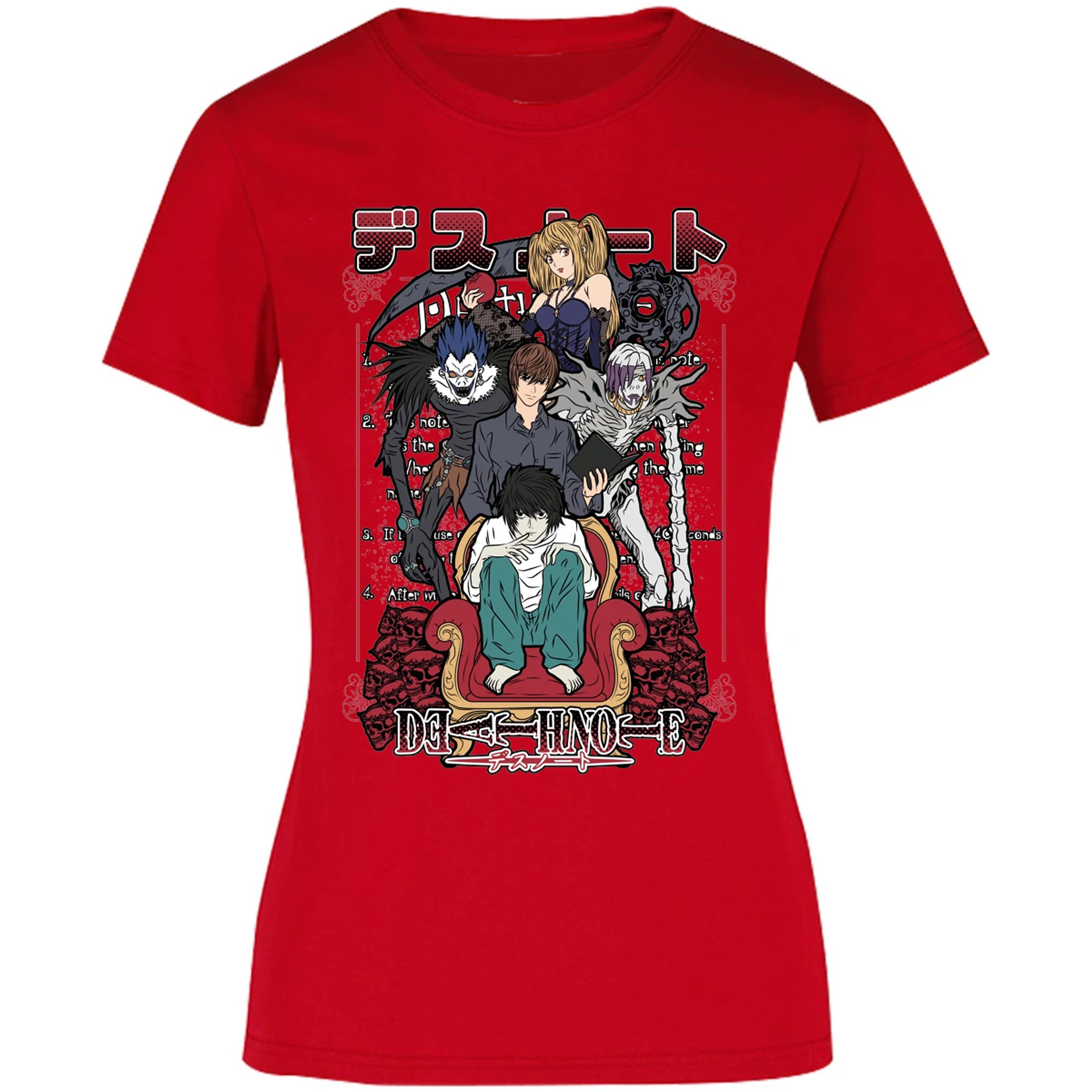 Blusa Dragon Ball Death Note Anime Blusa para Mujer 16
