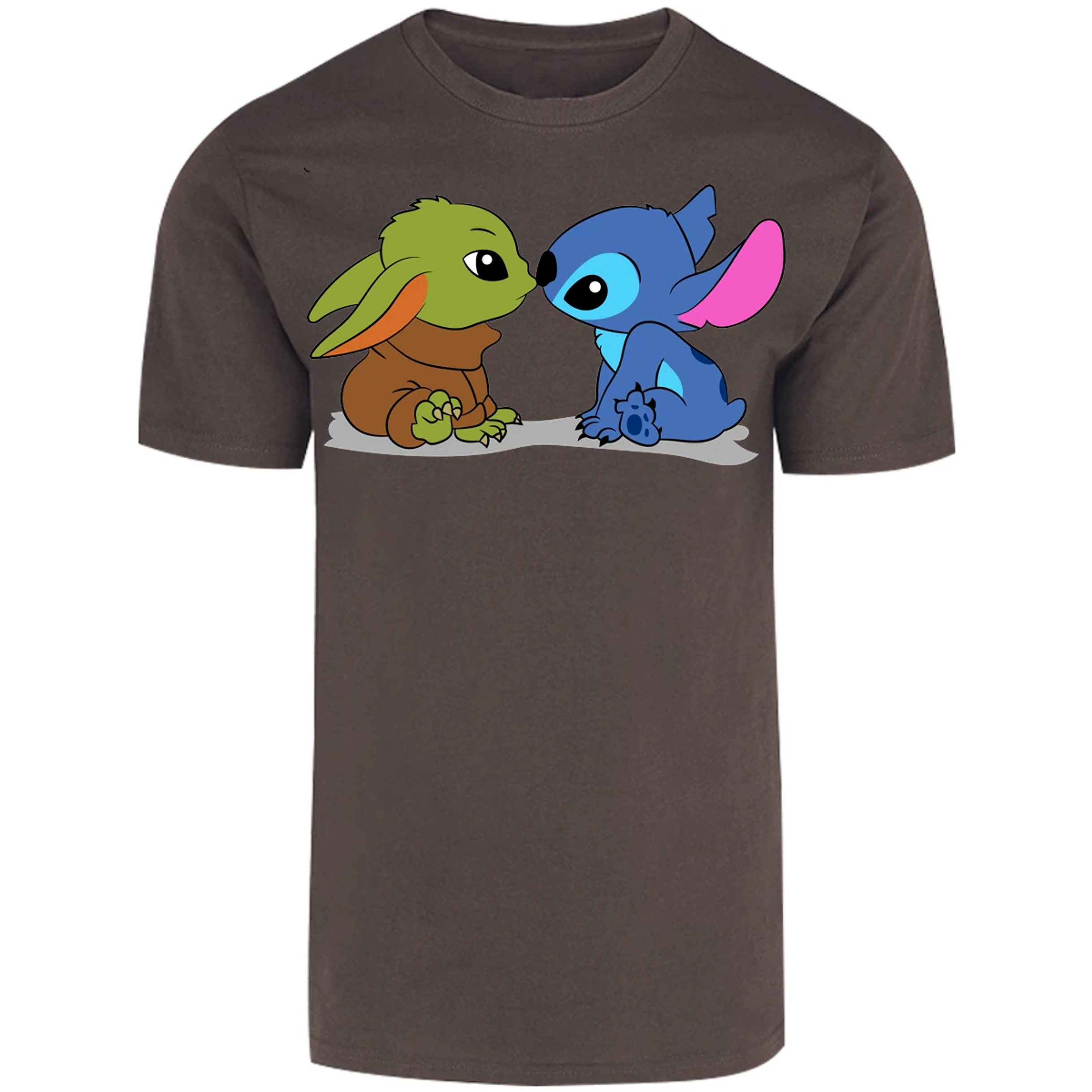 Playera Es De Series Y Peliculas Stitch Y Grogu para Adulto 5