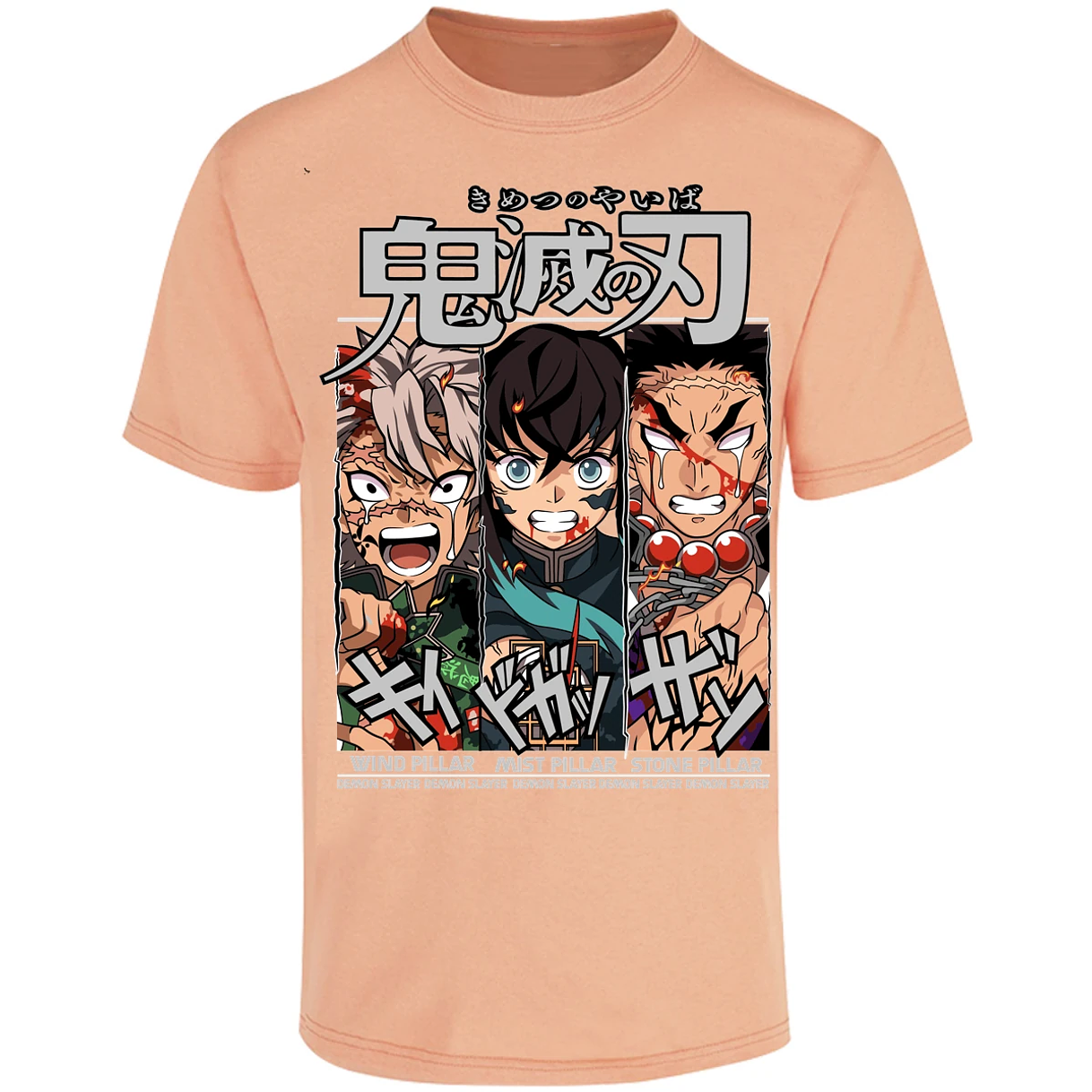 Playera Demon Slayer Sanemi Tokito Gyomei para Adulto 18