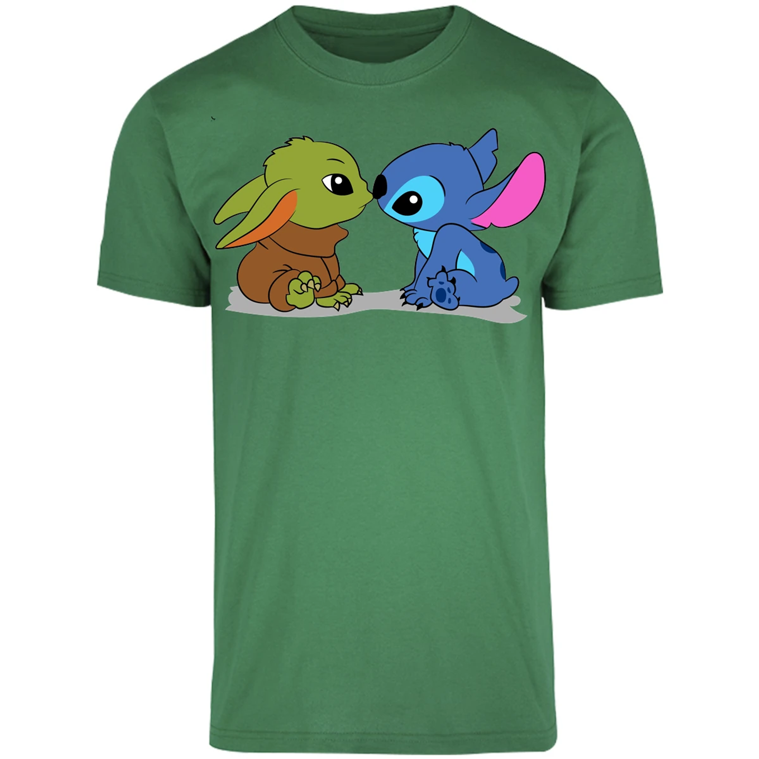 Playera Es De Series Y Peliculas Stitch Y Grogu para Adulto 28