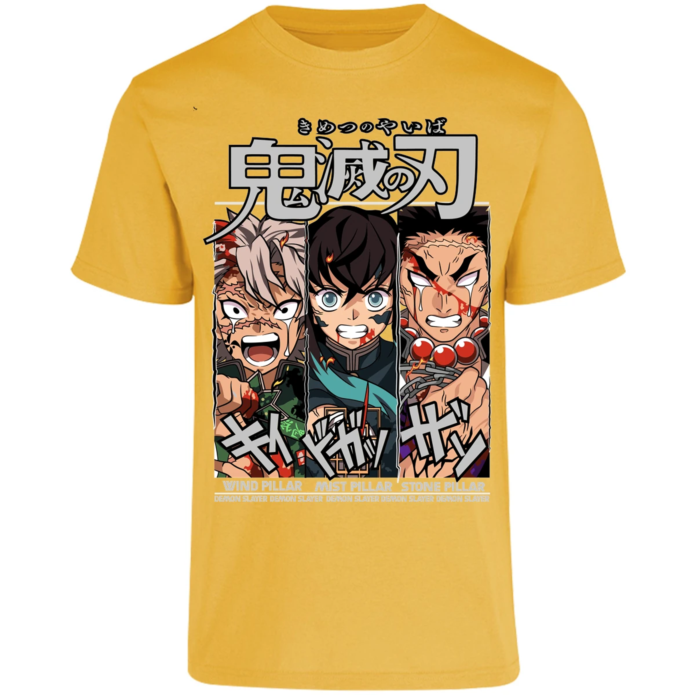 Playera Demon Slayer Sanemi Tokito Gyomei para Adulto 15