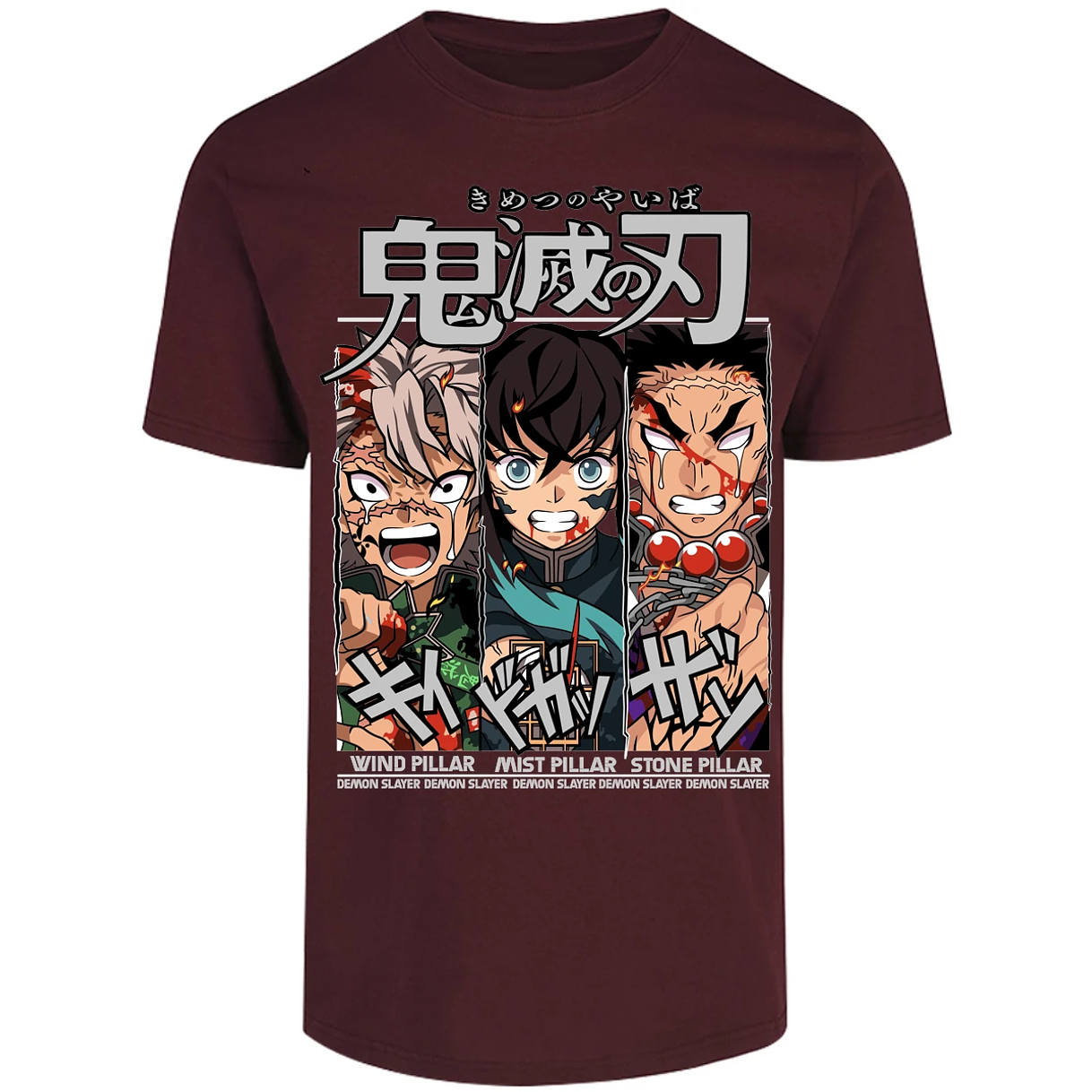 Playera Demon Slayer Sanemi Tokito Gyomei para Adulto 9