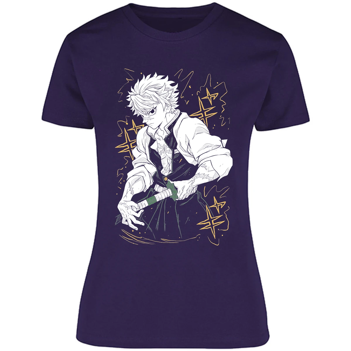 Blusa Demon Slayer Sanemi Kny Blusa para Mujer 9