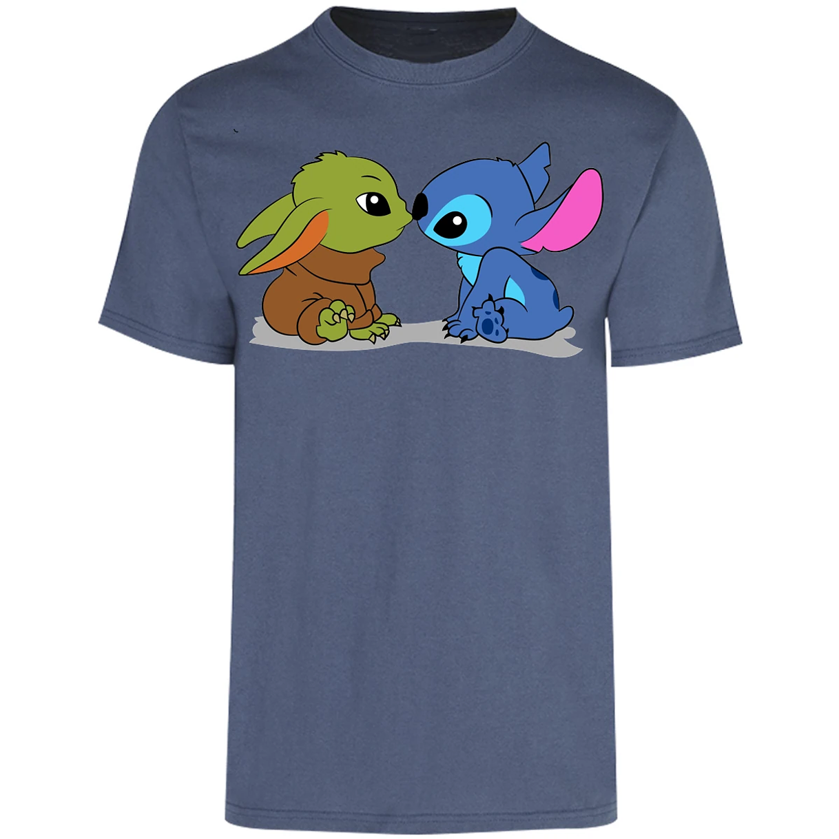 Playera Es De Series Y Peliculas Stitch Y Grogu para Adulto 27
