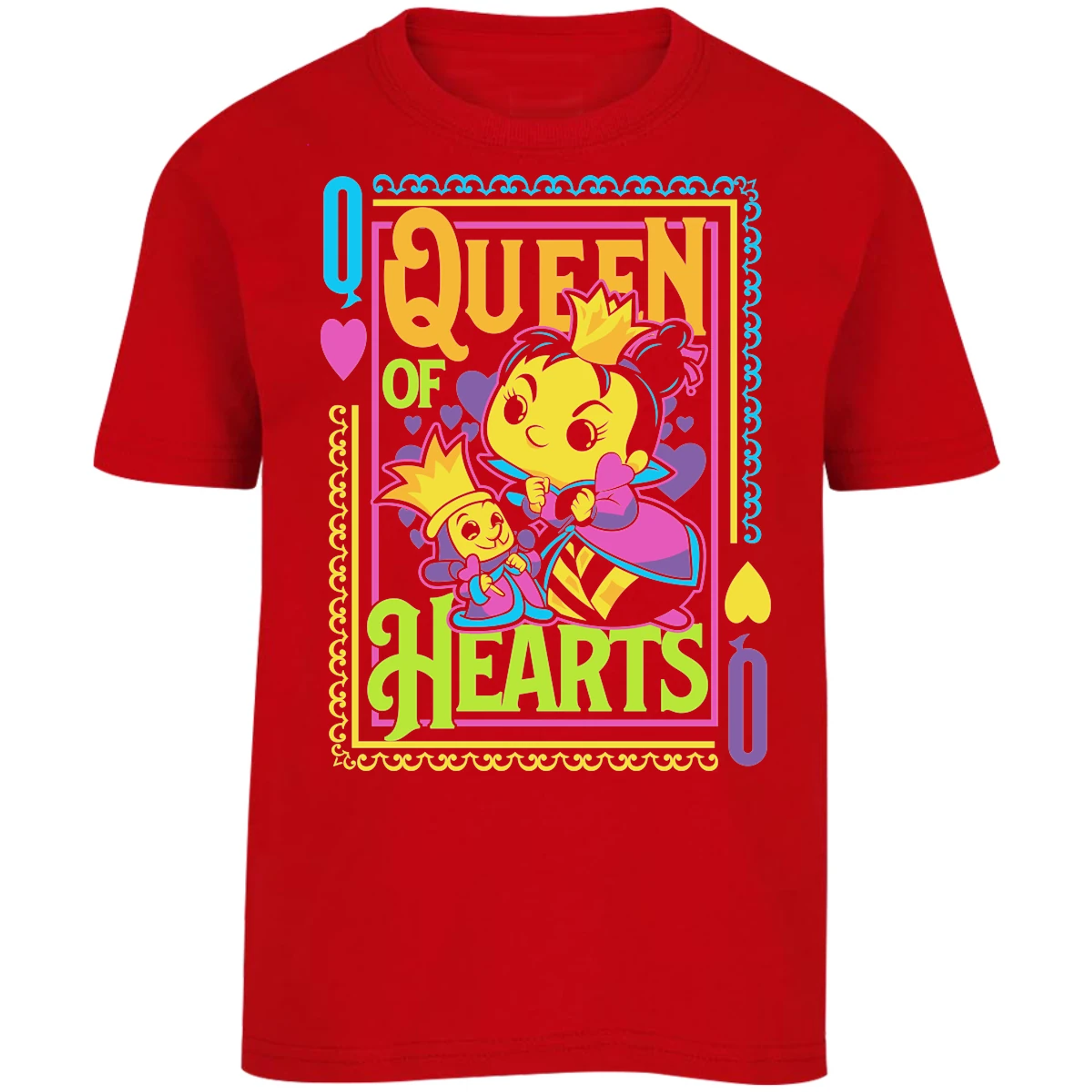 Playera Es De Series Y Peliculas Queen Hearts Funko para Niño 5