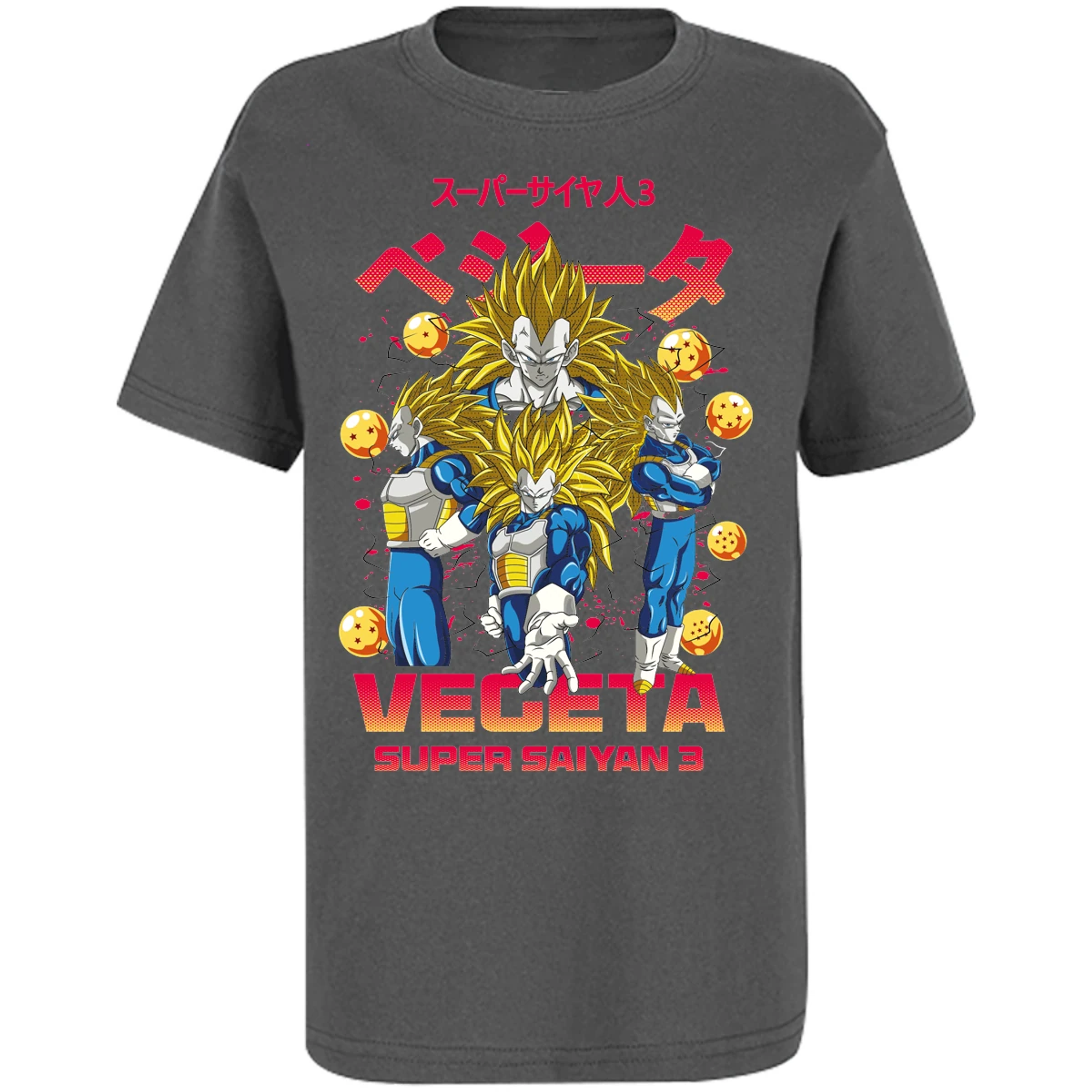 Playera Dragon Ball Vegeta Super Saiyan 3 para Niño 9
