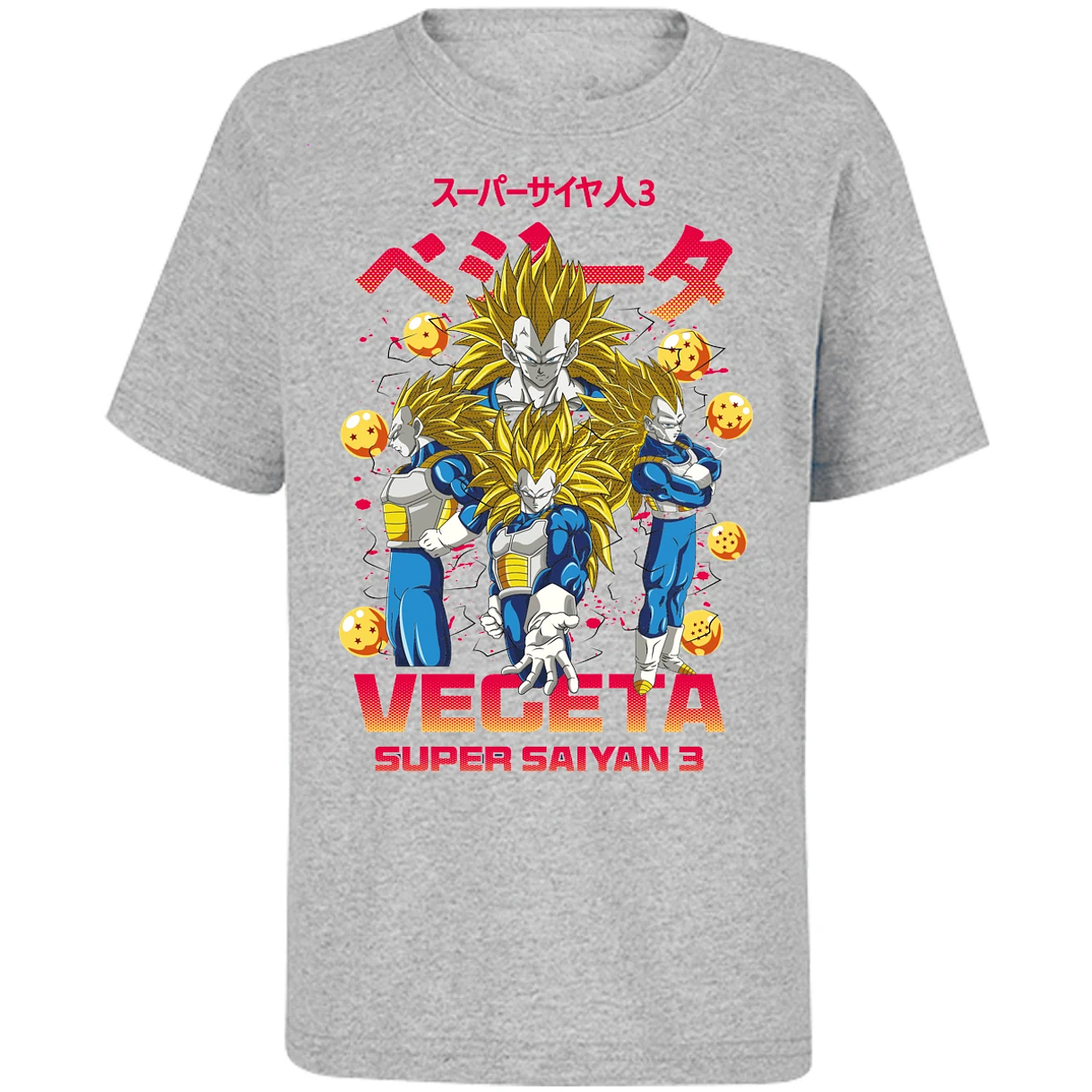 Playera Dragon Ball Vegeta Super Saiyan 3 para Niño 15