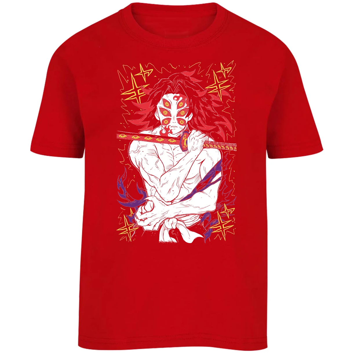 Playera Demon Slayer Kokushibo Kny para Niño 15