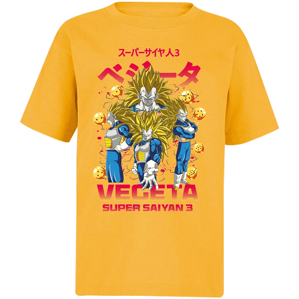 Playera Dragon Ball Vegeta Super Saiyan 3 para Niño 7