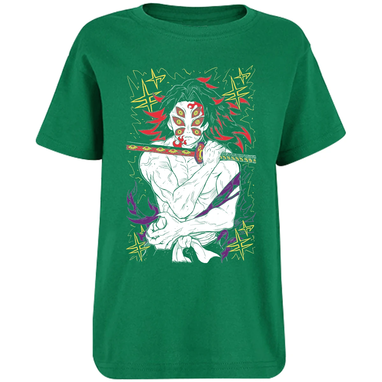 Playera Demon Slayer Kokushibo Kny para Niño 14