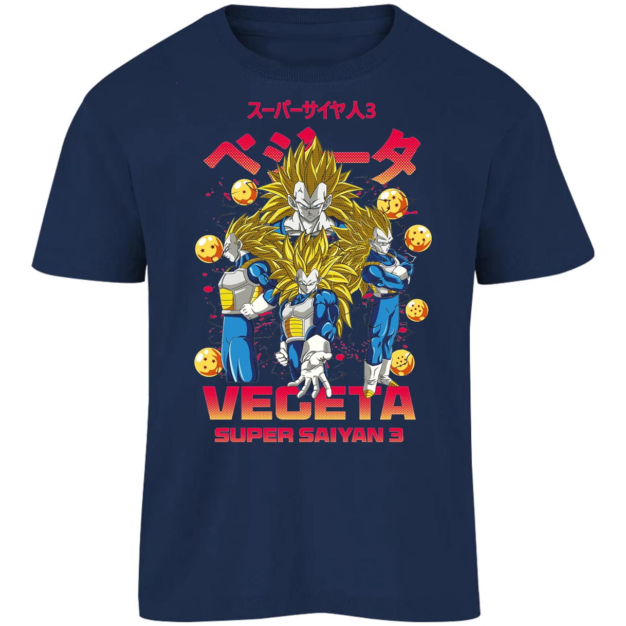 Playera Dragon Ball Vegeta Super Saiyan 3 para Niño 1