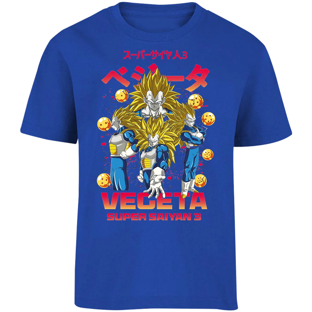 Playera Dragon Ball Vegeta Super Saiyan 3 para Niño 4