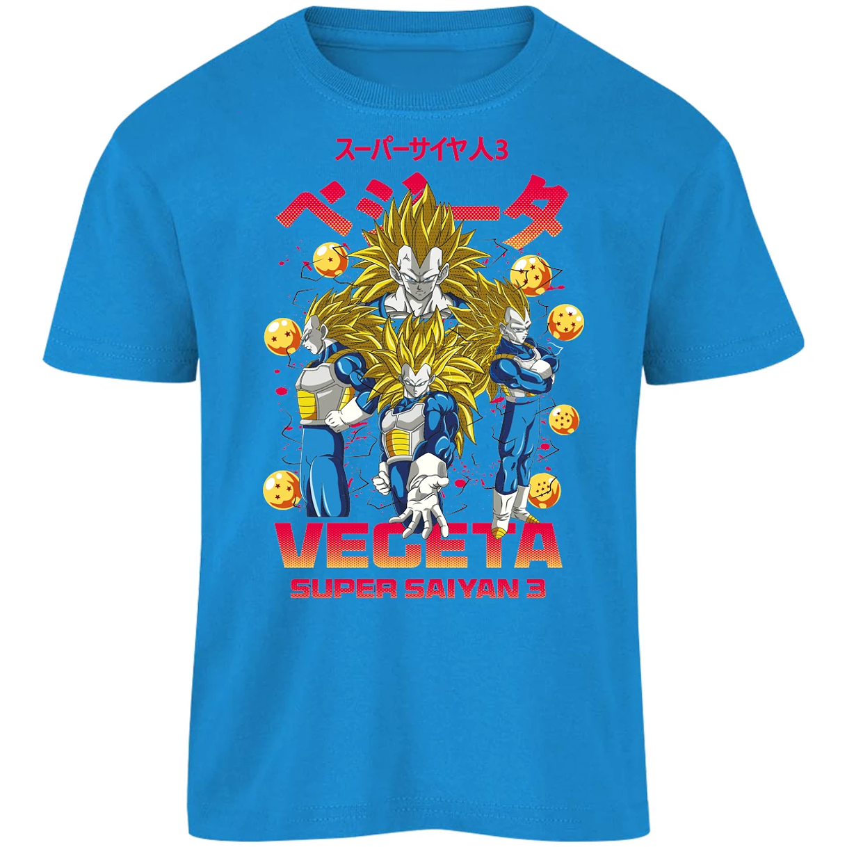 Playera Dragon Ball Vegeta Super Saiyan 3 para Niño 11