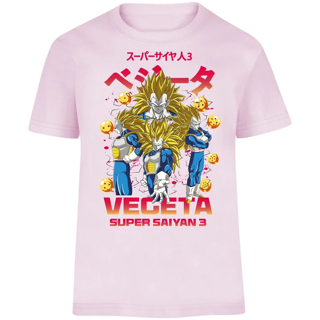 Playera Dragon Ball Vegeta Super Saiyan 3 para Niño 2