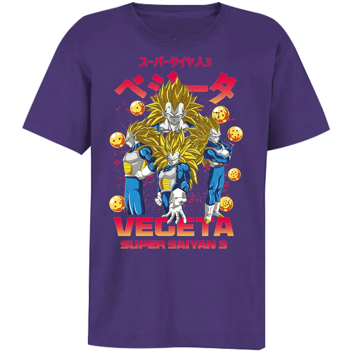 Playera Dragon Ball Vegeta Super Saiyan 3 para Niño 13