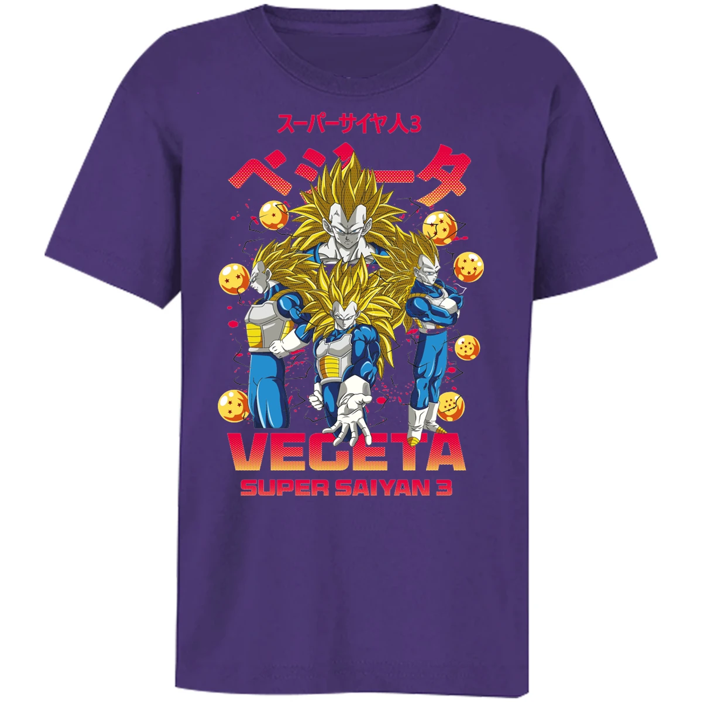 Playera Dragon Ball Vegeta Super Saiyan 3 para Niño 13