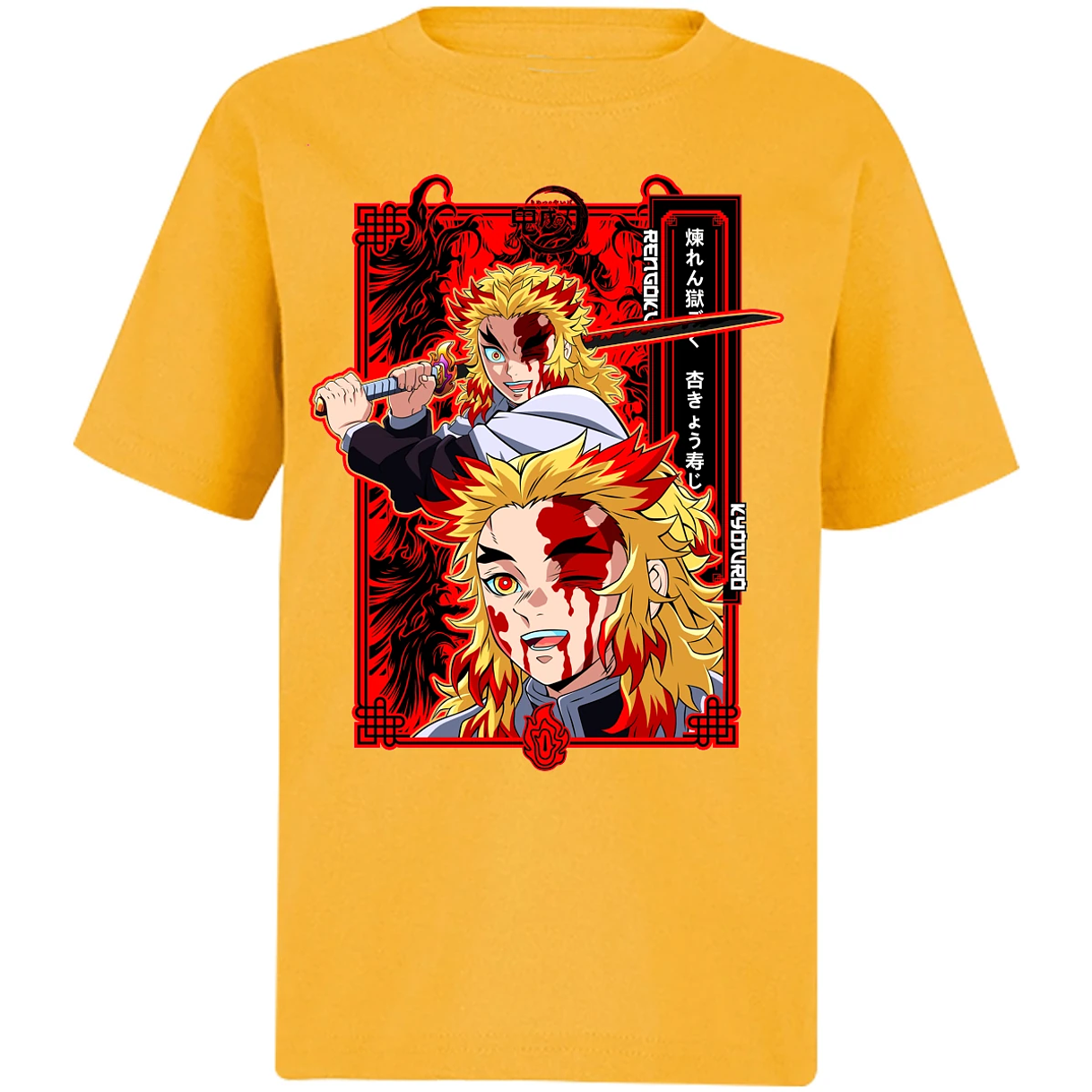 Playera Demon Slayer Kyojuro Anime para Niño 13