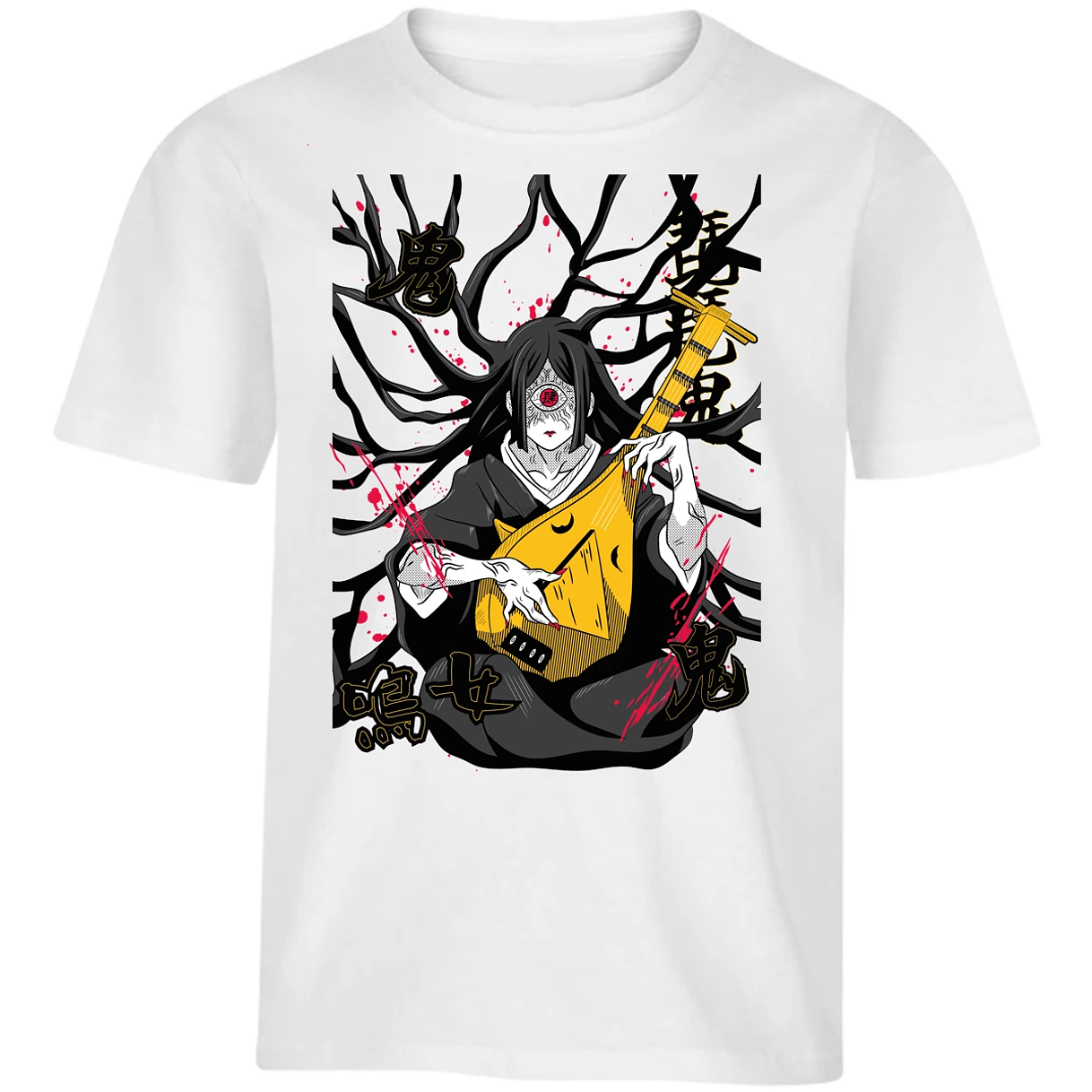 Playera Demon Slayer Luna Superior Nakime para Niño 14