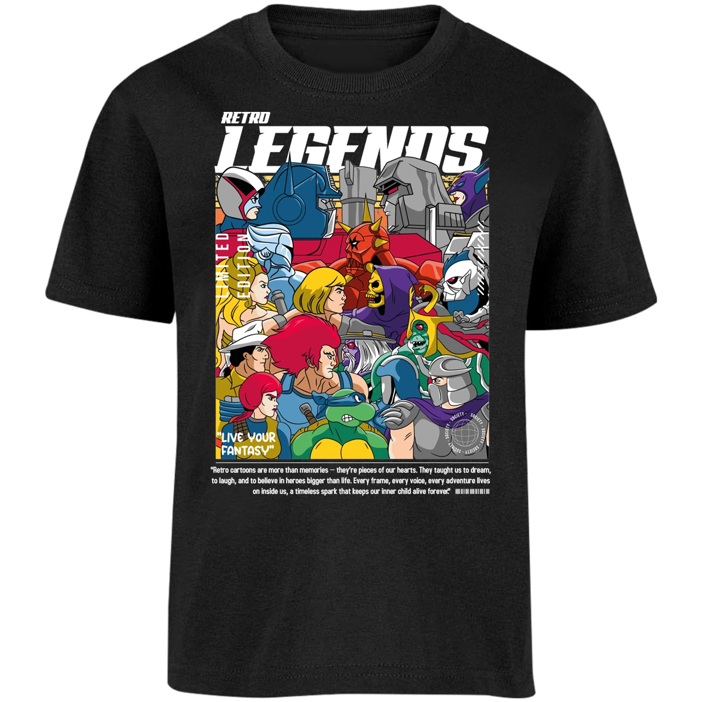 Playera Es De Series Y Peliculas Retro Legends para Niño 6