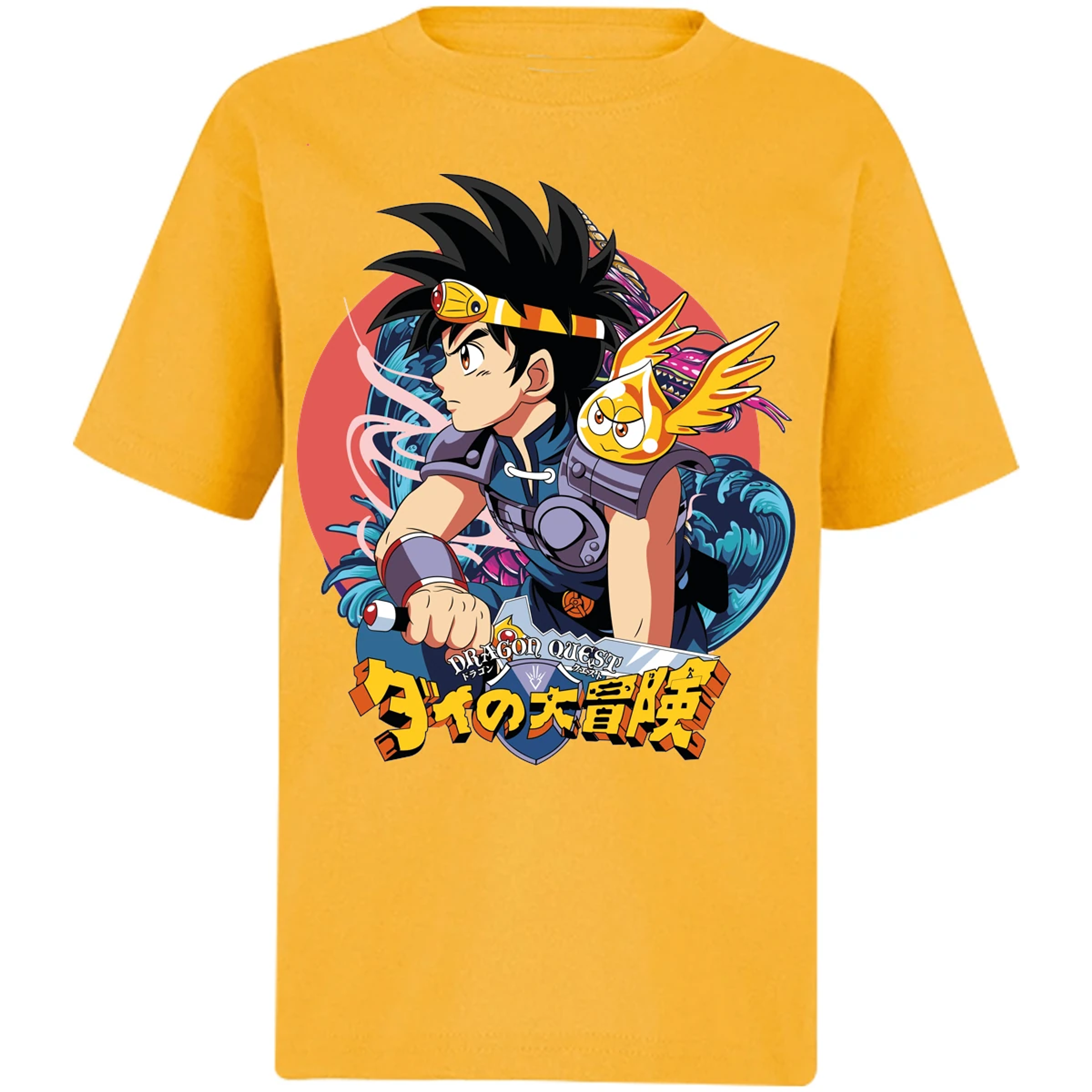 Playera Dragon Quest Dai Anime para Niño 11