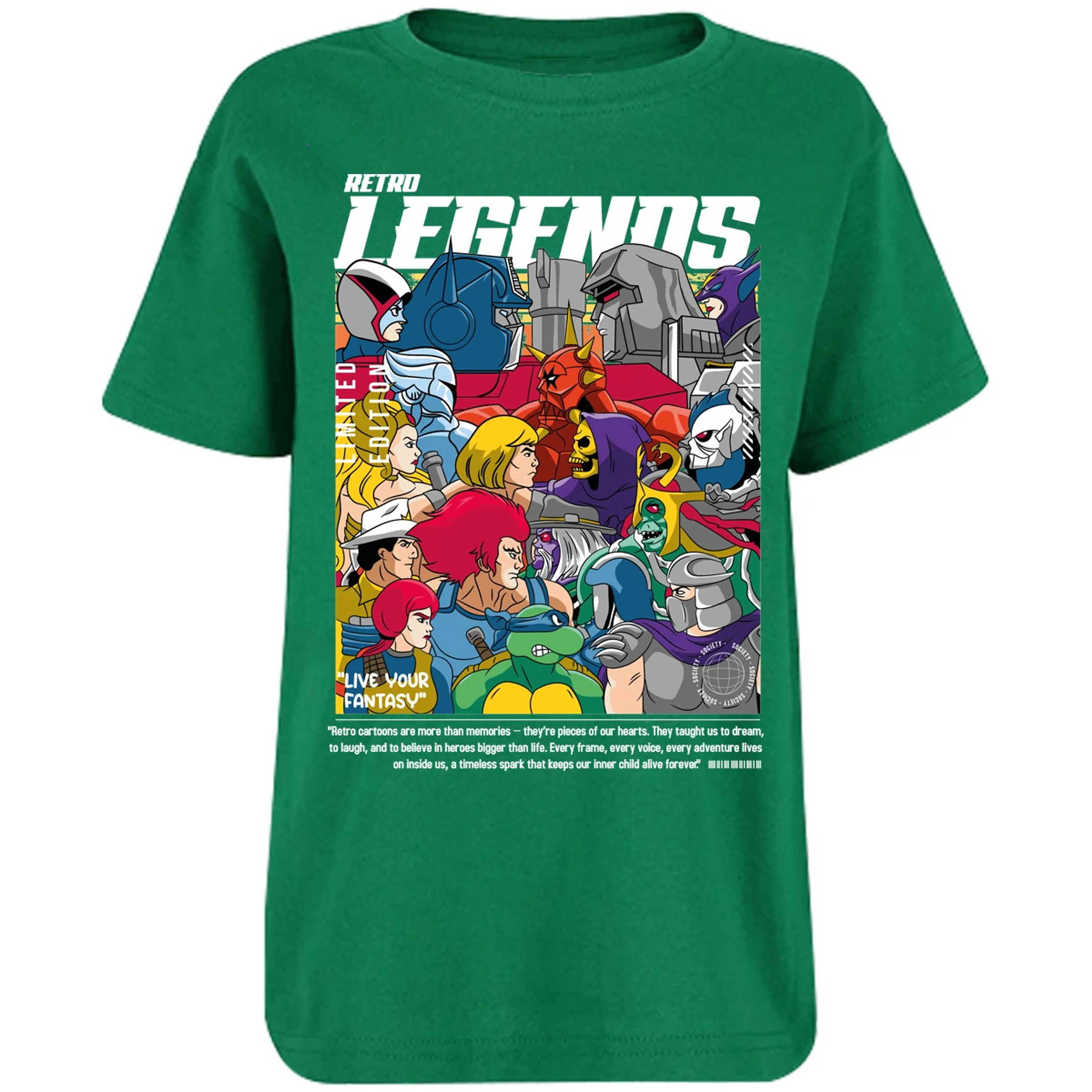 Playera Es De Series Y Peliculas Retro Legends para Niño 15