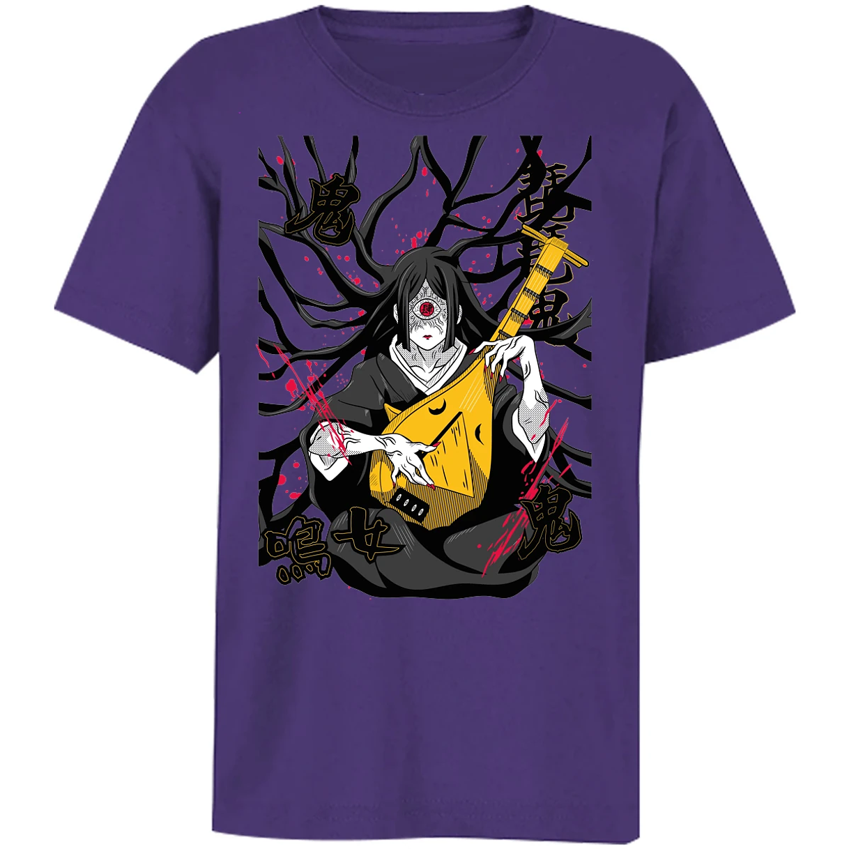 Playera Demon Slayer Luna Superior Nakime para Niño 11