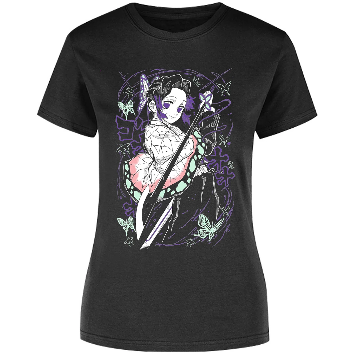 Blusa Demon Slayer Shinobu Kocho Blusa para Mujer 2