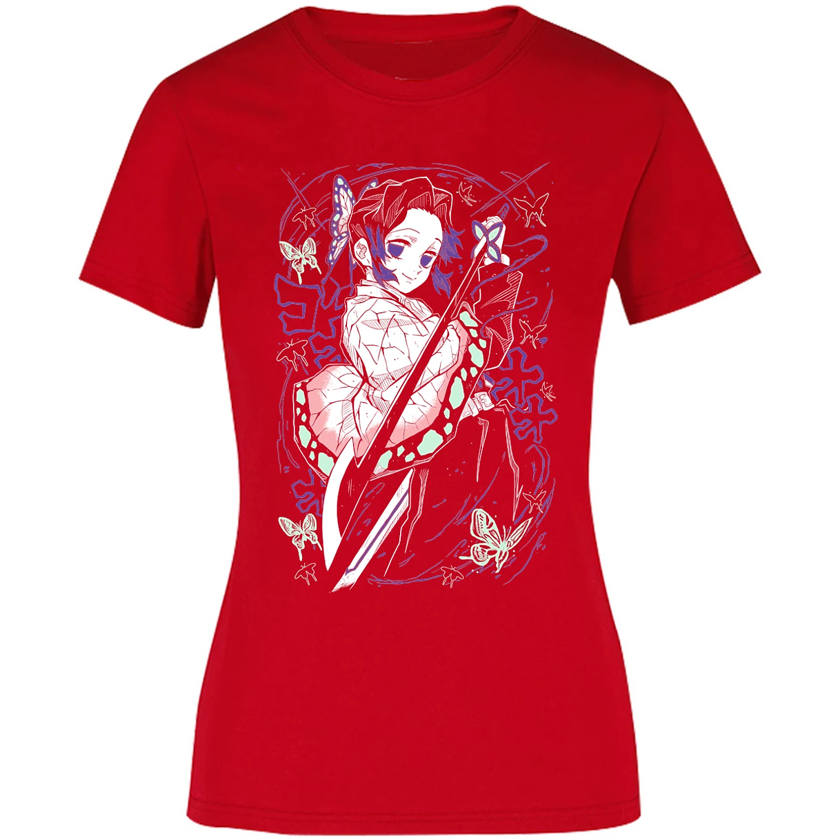Blusa Demon Slayer Shinobu Kocho Blusa para Mujer 5