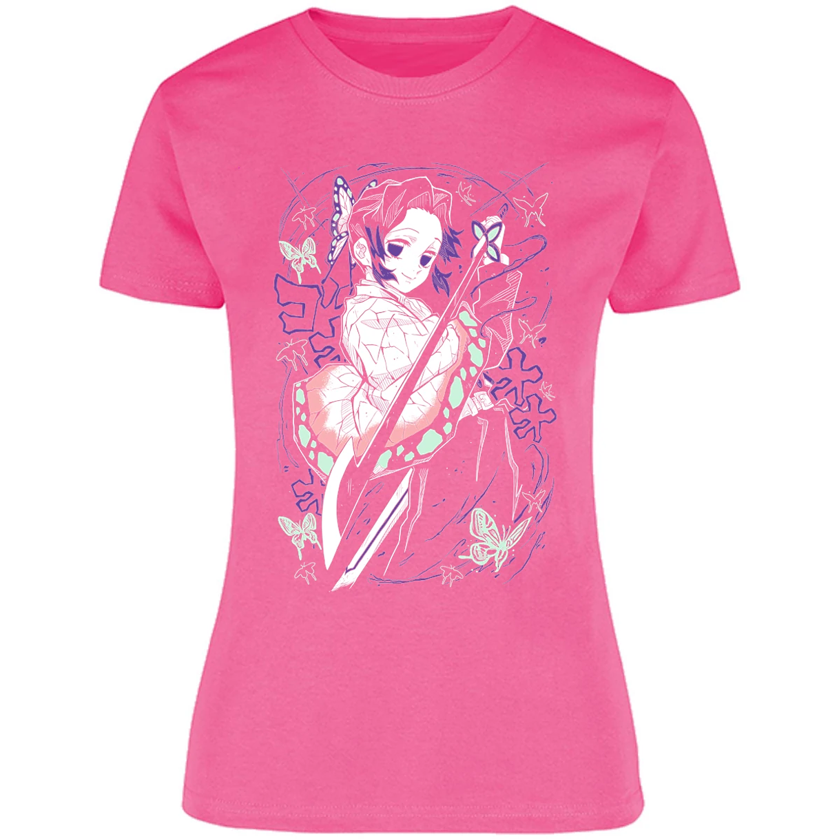 Blusa Demon Slayer Shinobu Kocho Blusa para Mujer 15