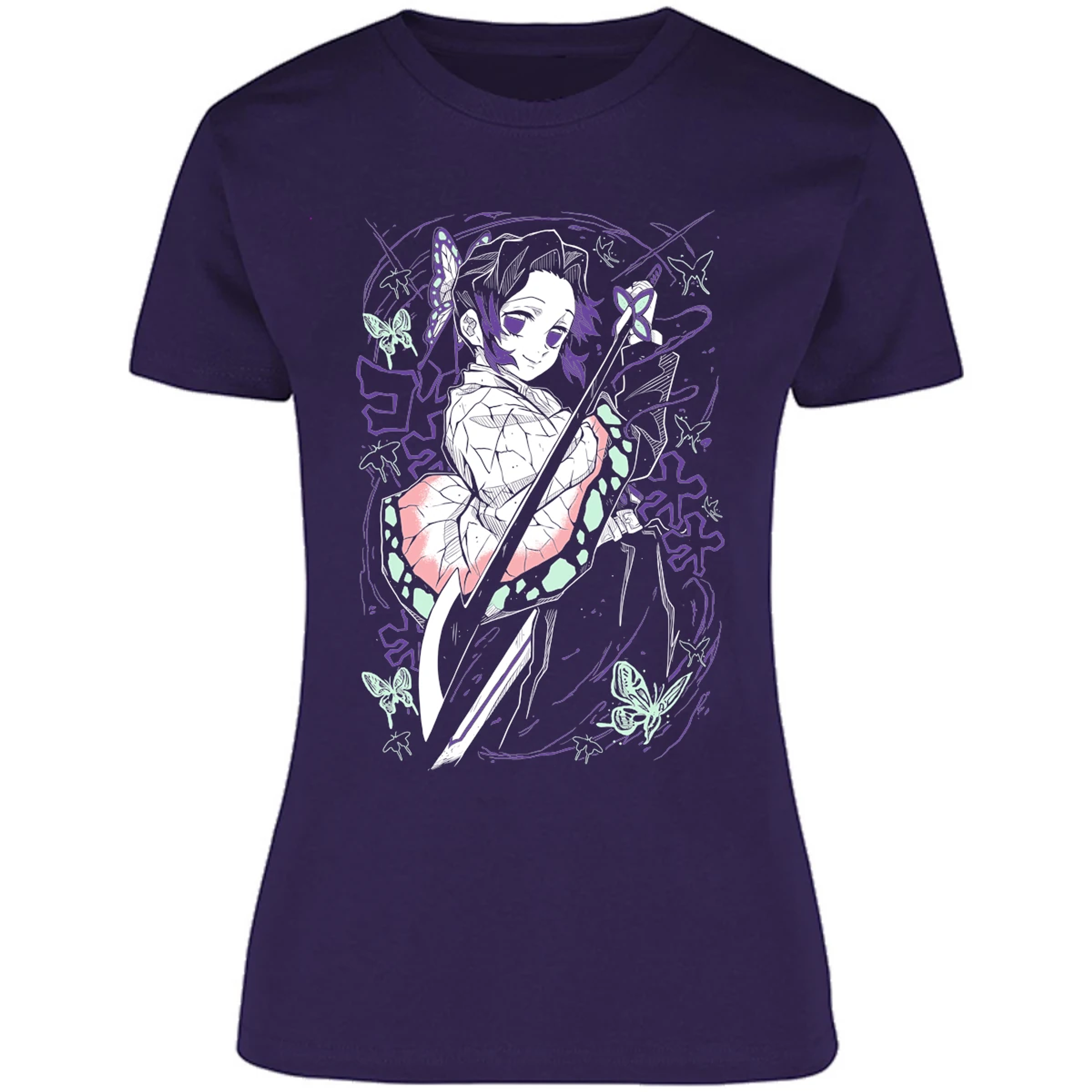 Blusa Demon Slayer Shinobu Kocho Blusa para Mujer 16