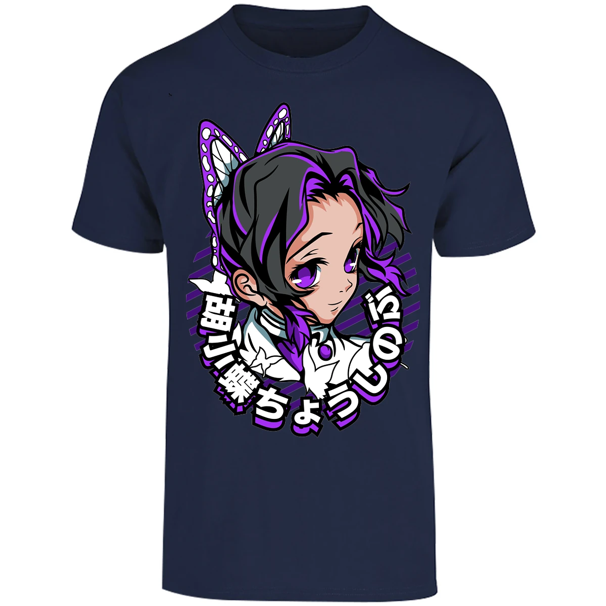 Playera Demon Slayer Shinobu Kimetsu No Yaiba para Adulto 18
