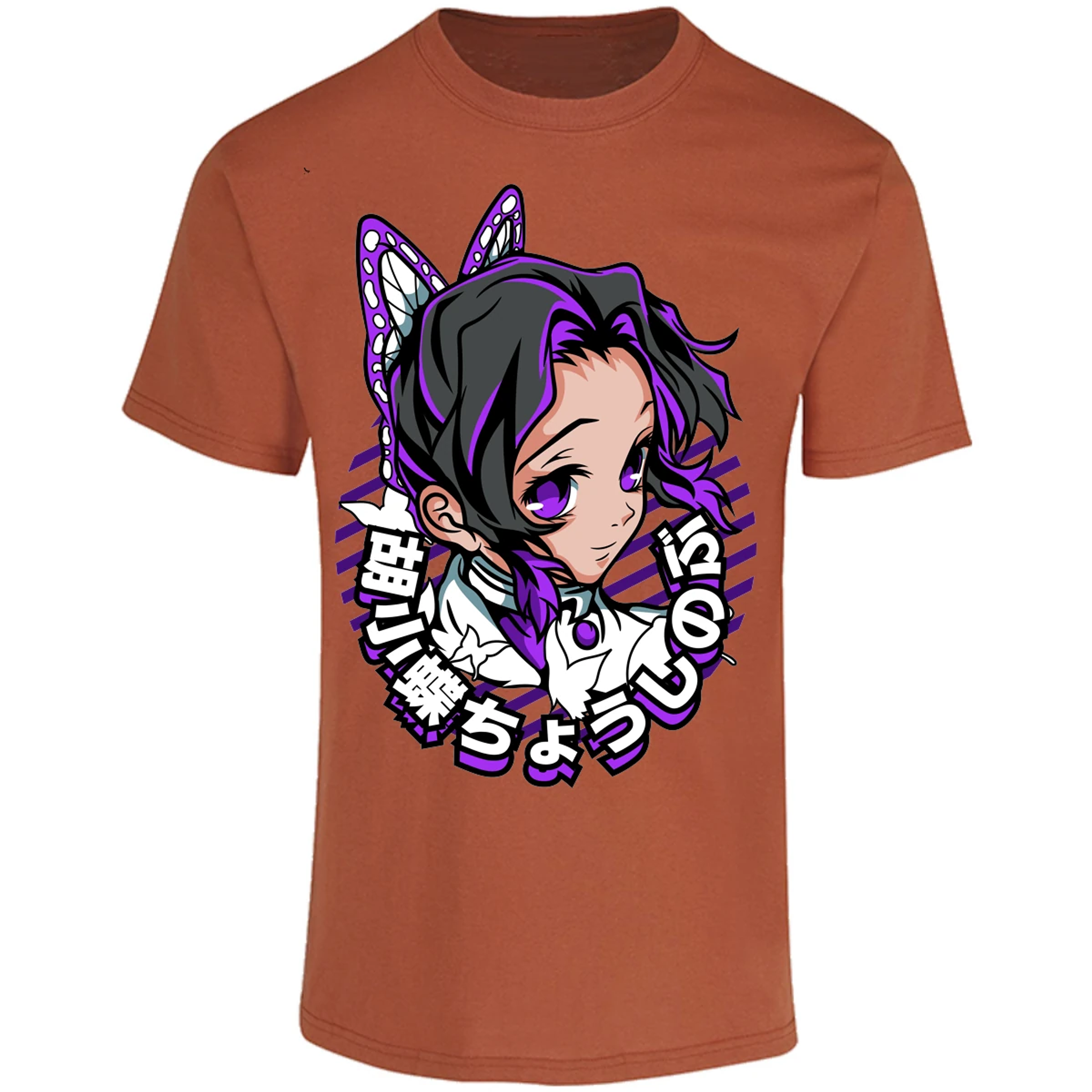 Playera Demon Slayer Shinobu Kimetsu No Yaiba para Adulto 22