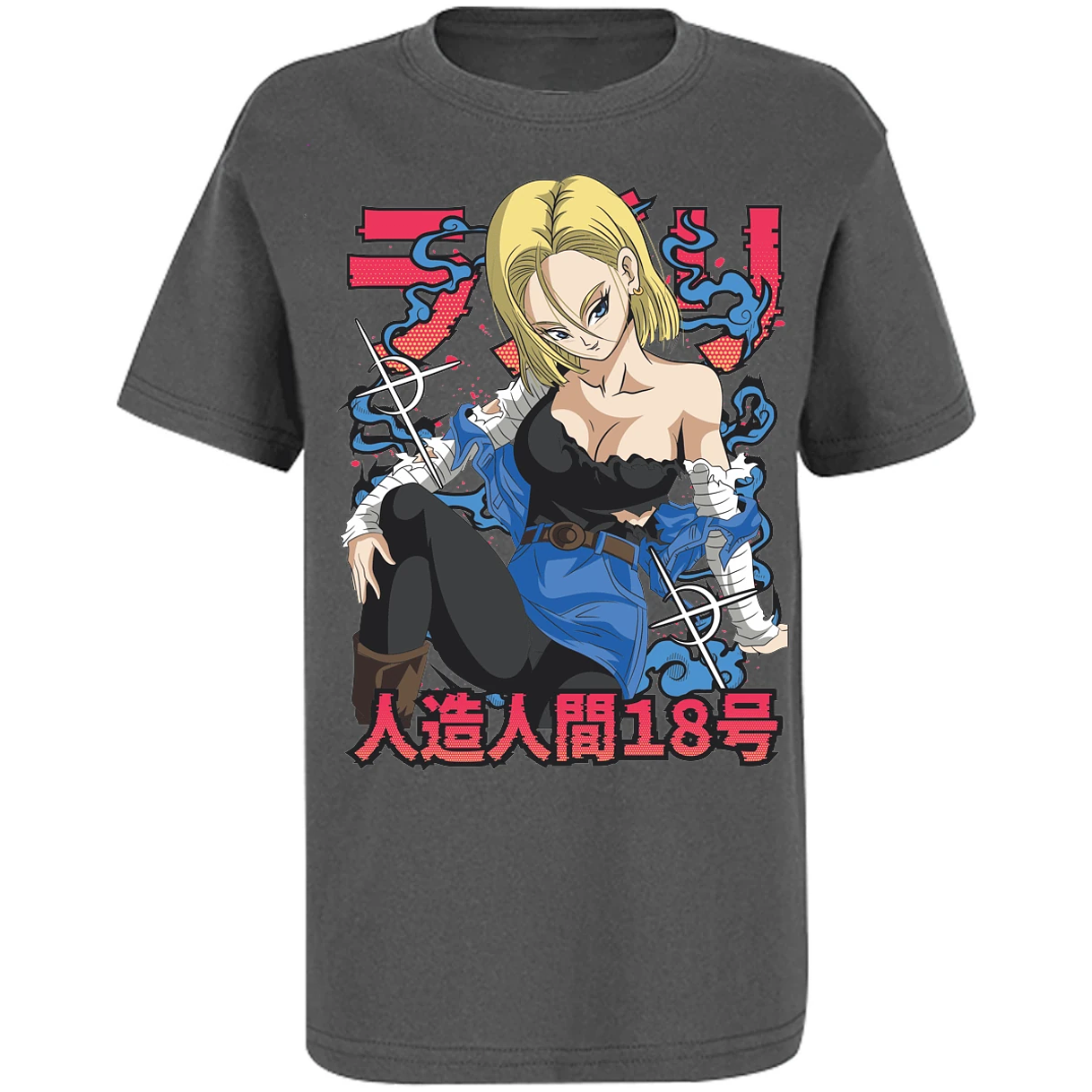 Playera Dragon Ball Anime Androide 18 para Niño 6
