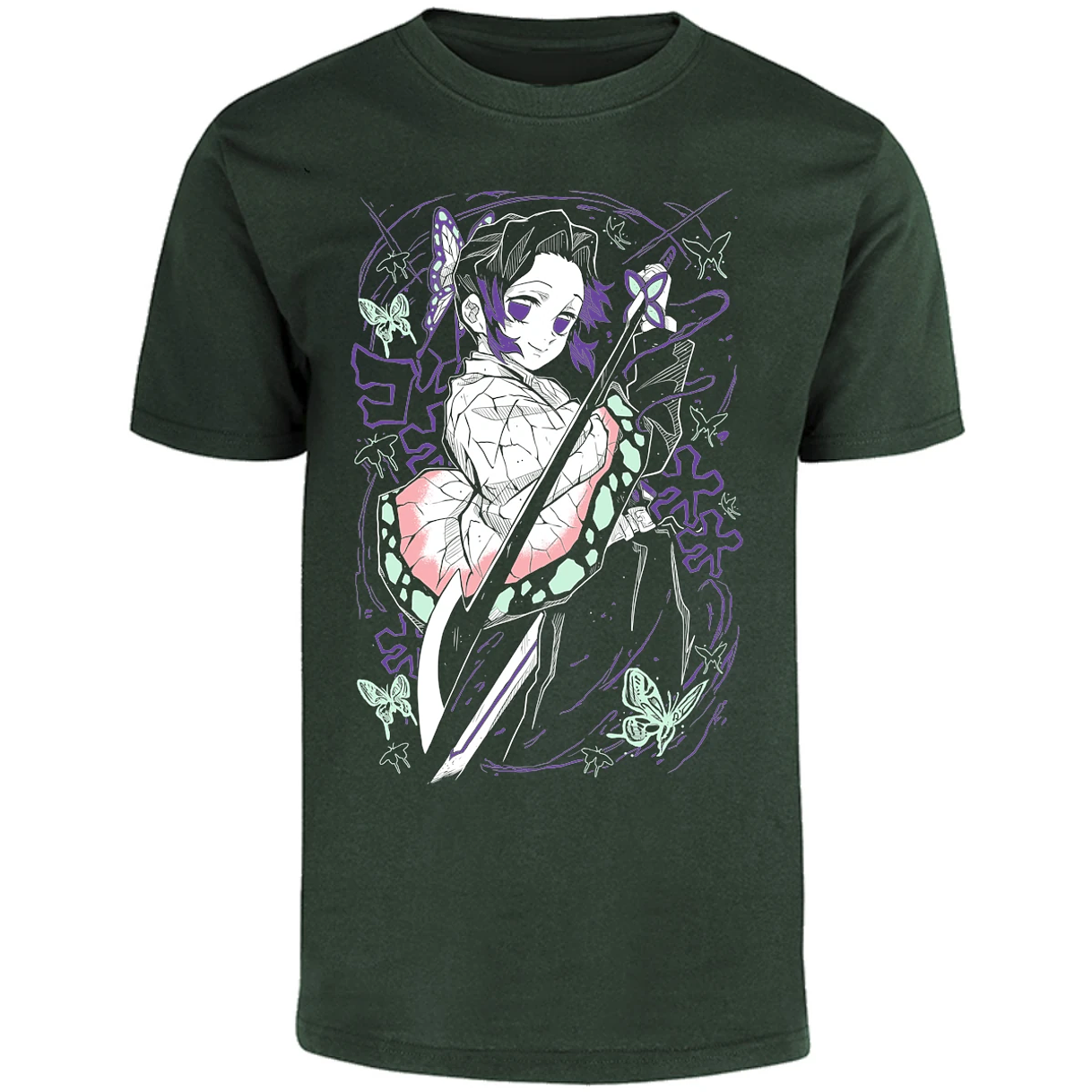 Playera Demon Slayer Shinobu Kocho para Adulto 12