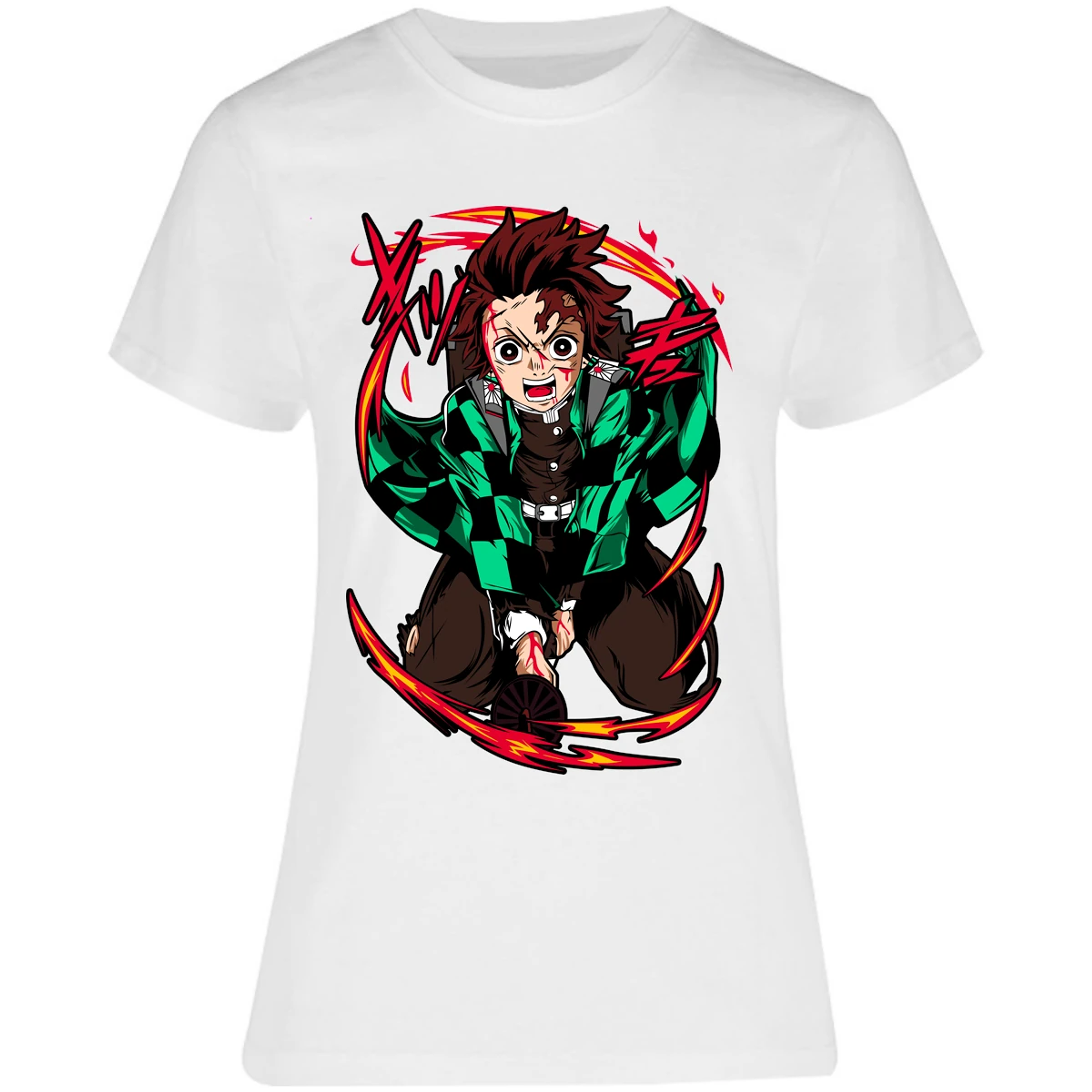 Blusa Demon Slayer Tanjiro Anime Blusa para Mujer 7