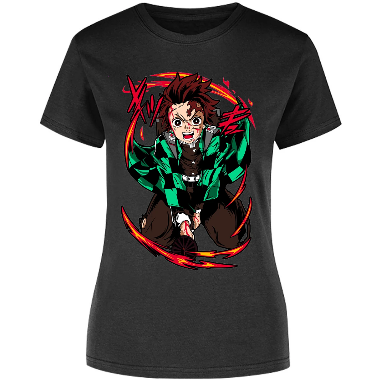 Blusa Demon Slayer Tanjiro Anime Blusa para Mujer 10