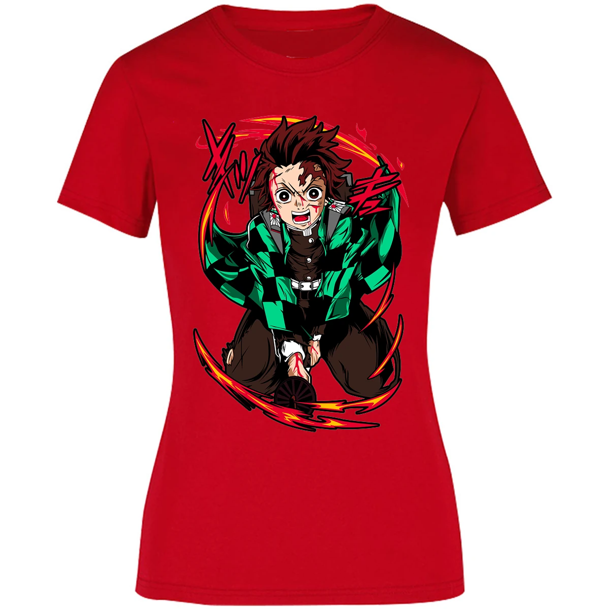 Blusa Demon Slayer Tanjiro Anime Blusa para Mujer 13