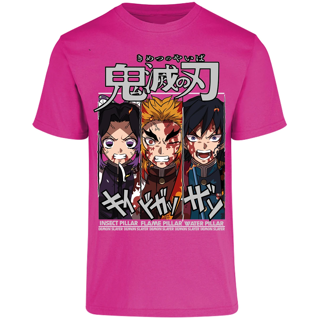 Playera Demon Slayer Shinobu Tomioka Rengoku para Adulto 4