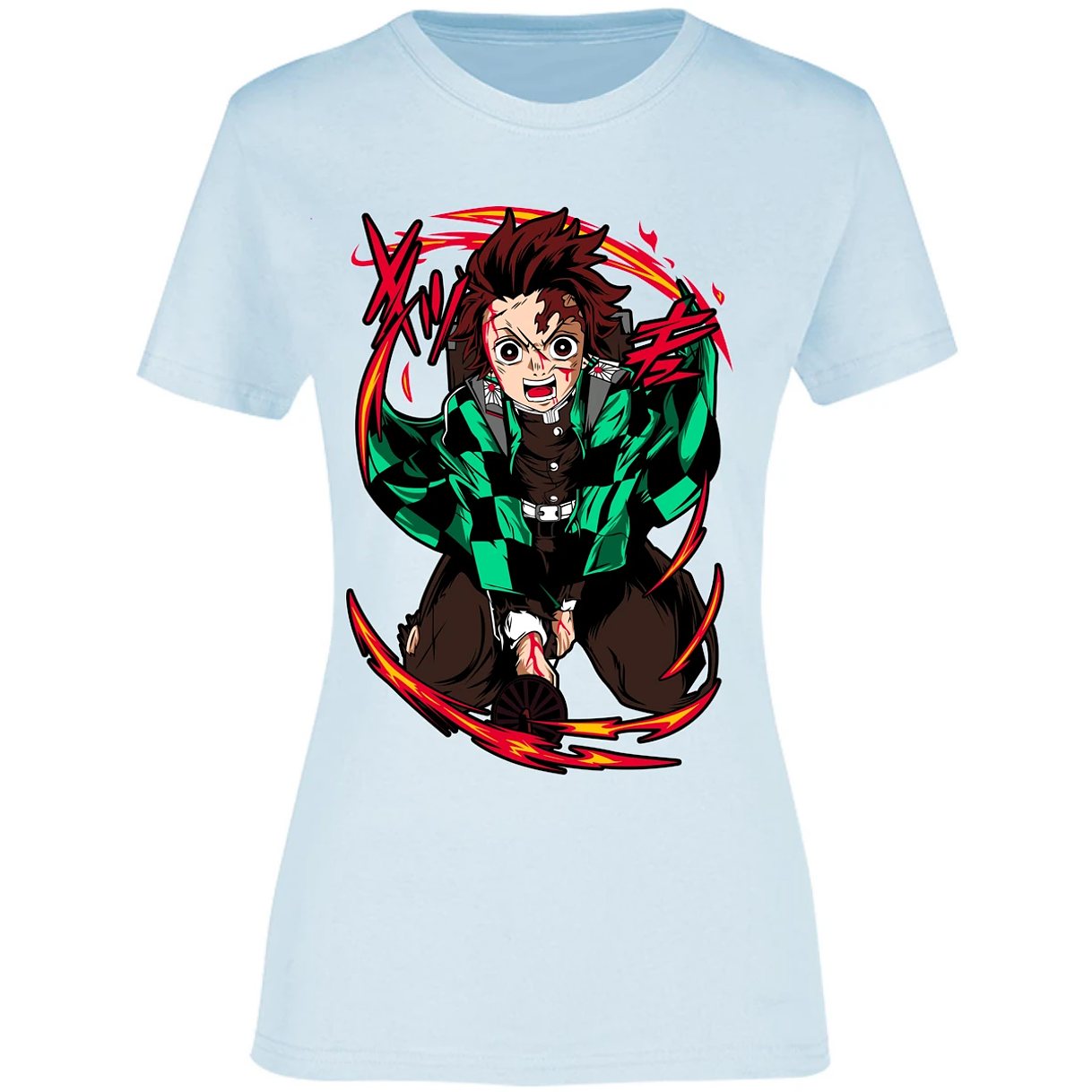 Blusa Demon Slayer Tanjiro Anime Blusa para Mujer 17