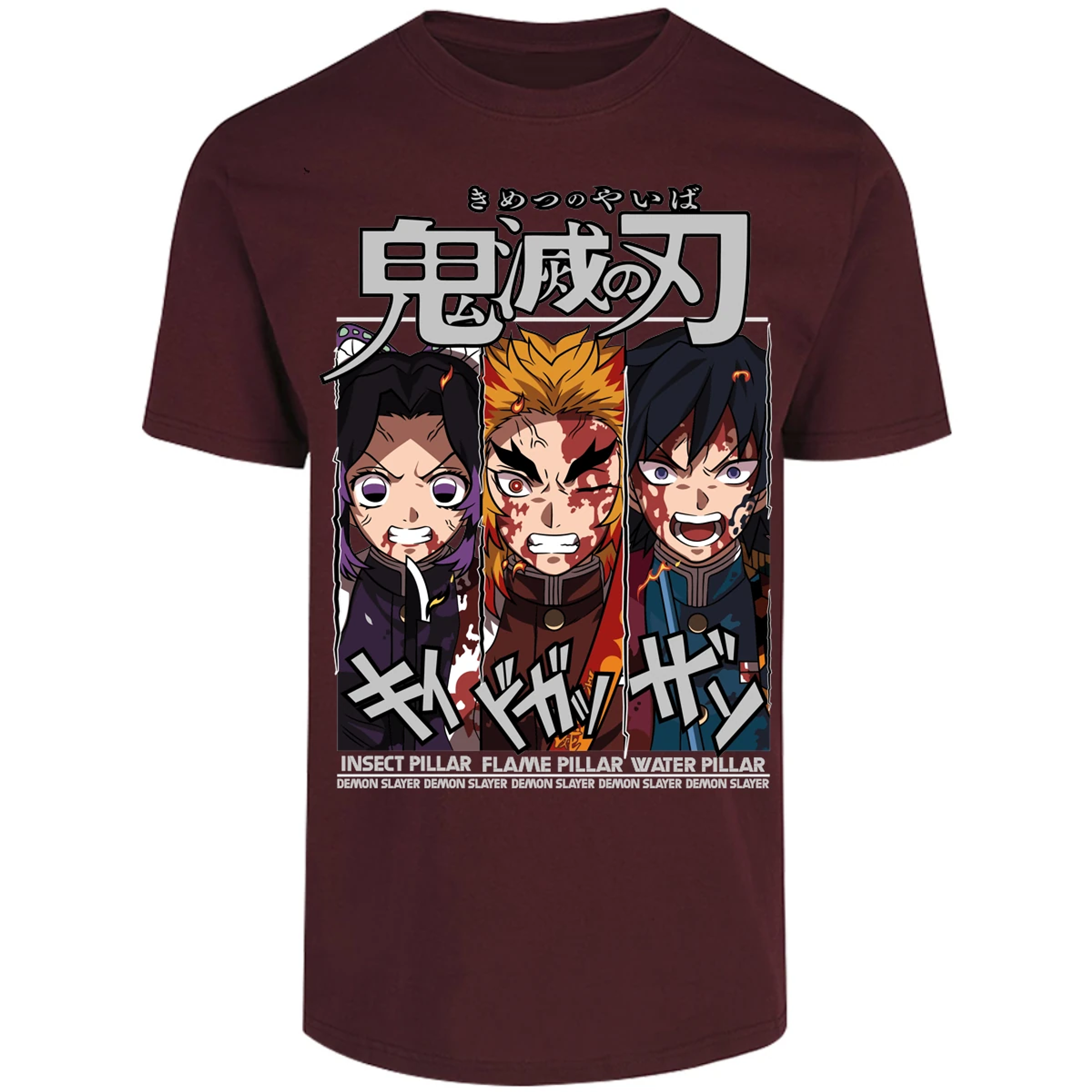 Playera Demon Slayer Shinobu Tomioka Rengoku para Adulto 12