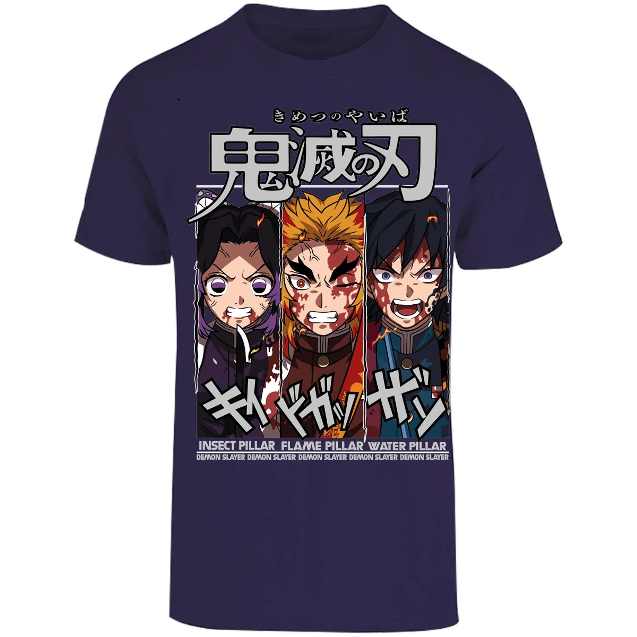 Playera Demon Slayer Shinobu Tomioka Rengoku para Adulto 22