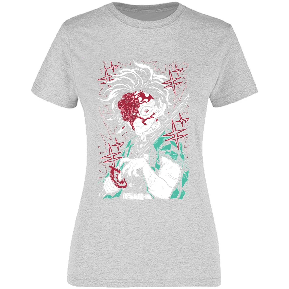 Blusa Demon Slayer Tanjiro Demon Blusa para Mujer 9