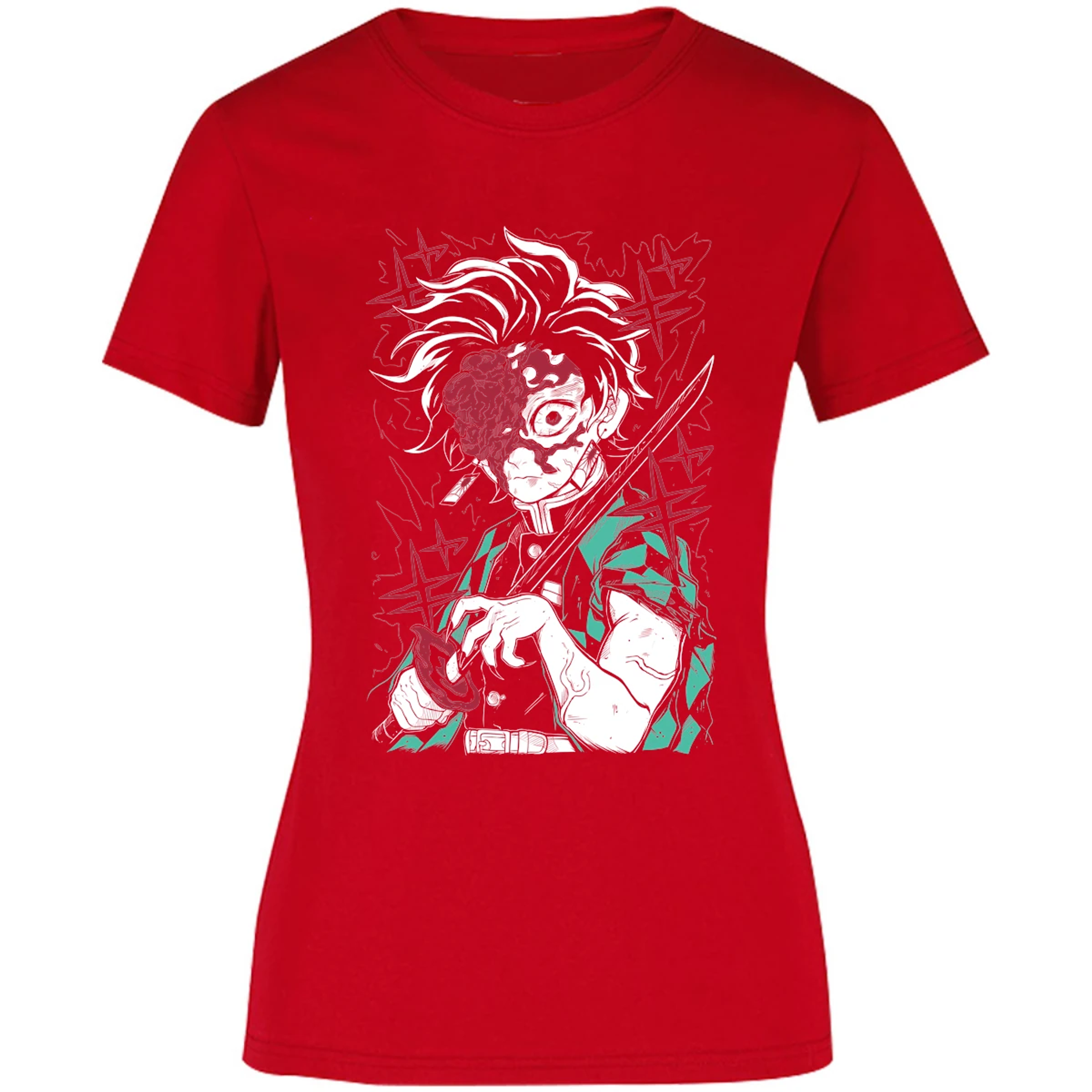 Blusa Demon Slayer Tanjiro Demon Blusa para Mujer 13