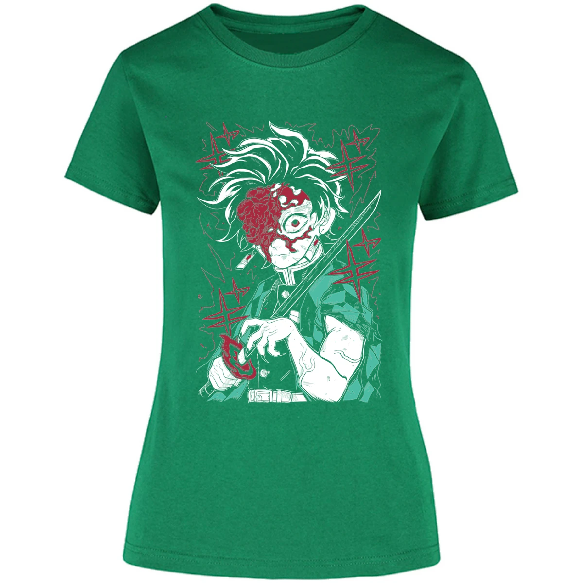 Blusa Demon Slayer Tanjiro Demon Blusa para Mujer 16