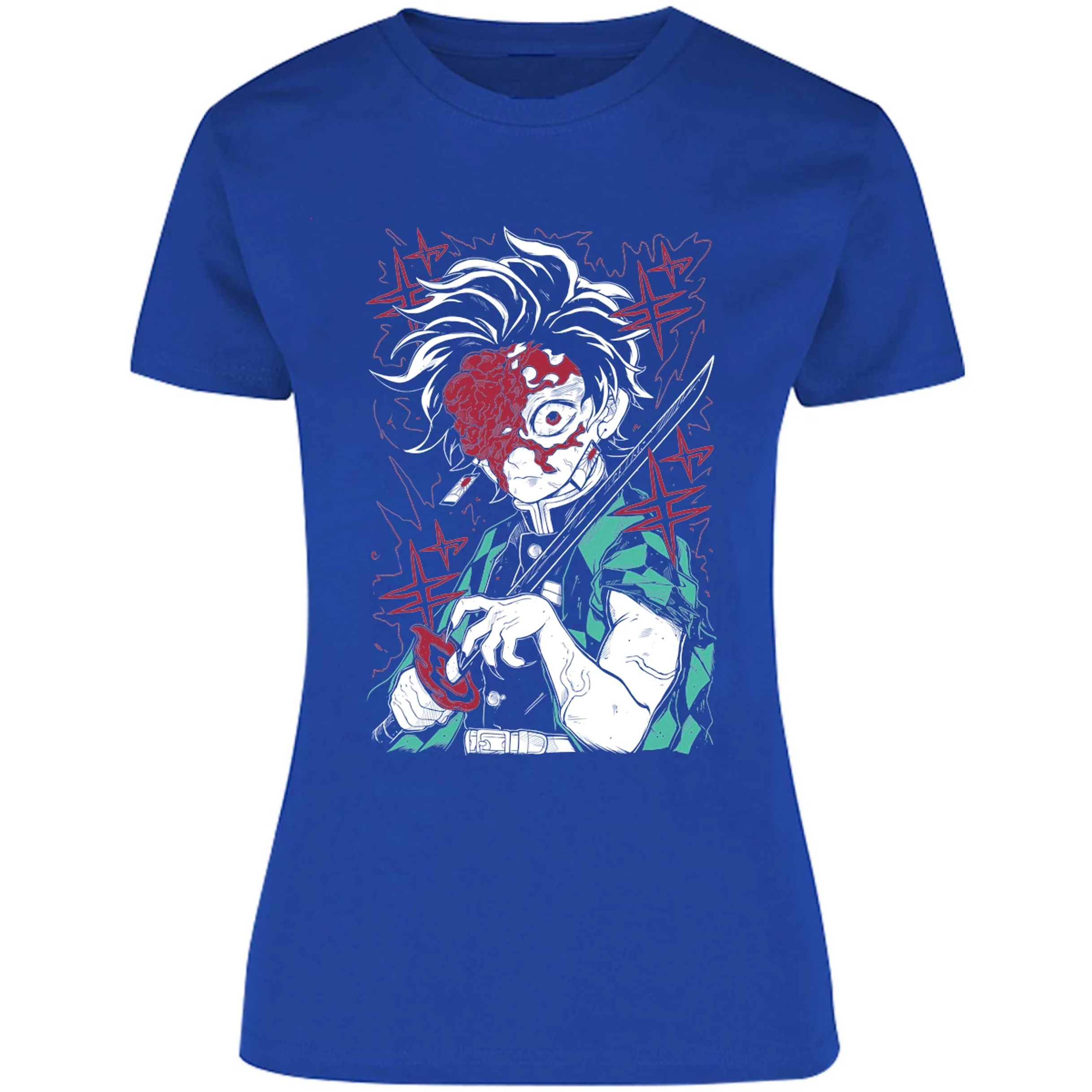 Blusa Demon Slayer Tanjiro Demon Blusa para Mujer 10
