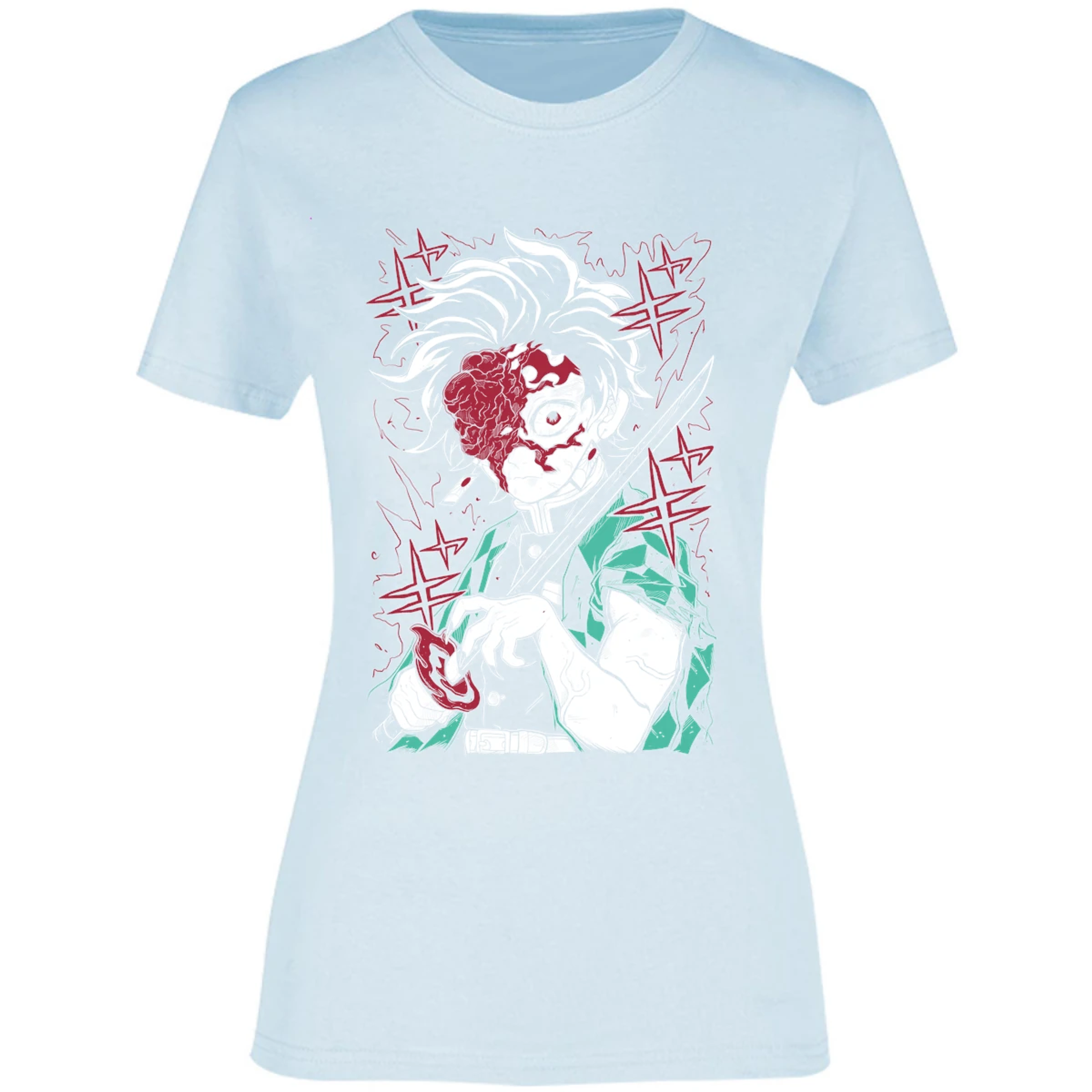 Blusa Demon Slayer Tanjiro Demon Blusa para Mujer 2