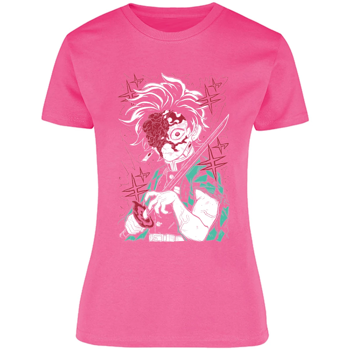 Blusa Demon Slayer Tanjiro Demon Blusa para Mujer 12